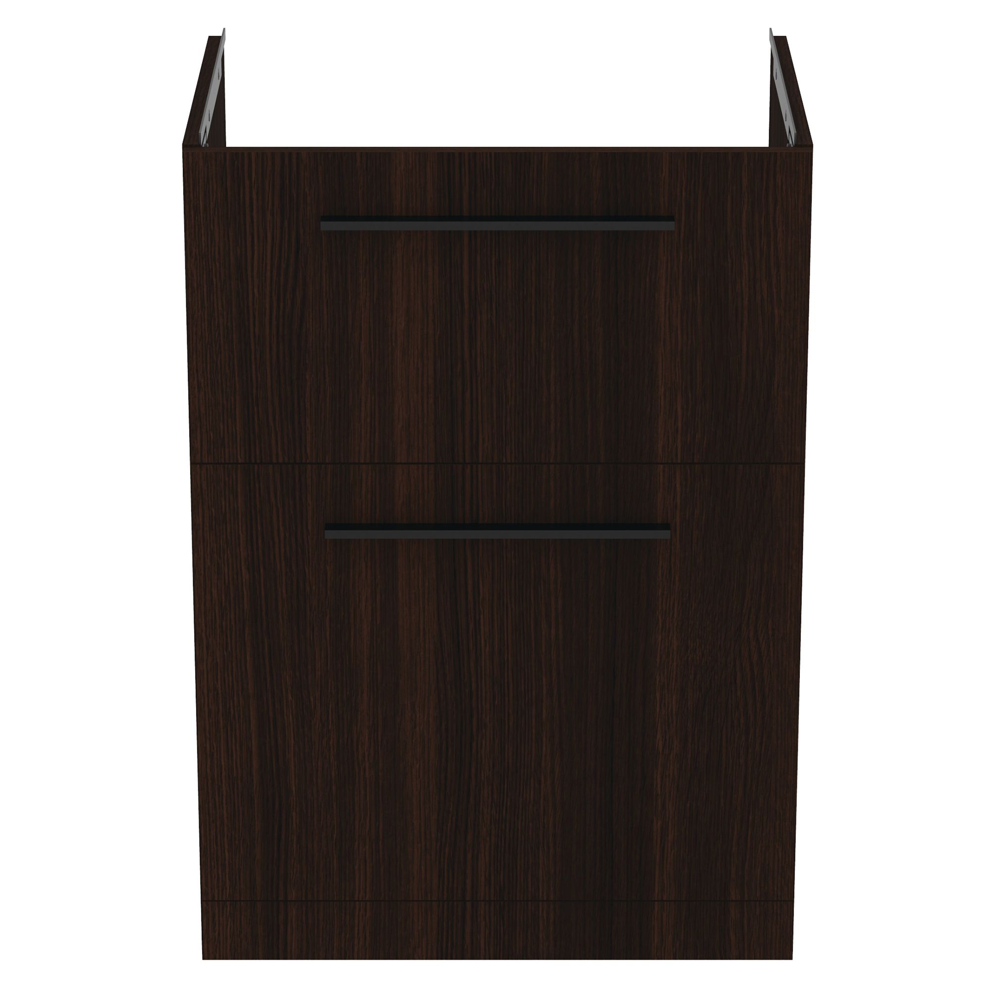 Ideal Standard i.life A Standard Coffee Brown Oak effect Freestanding Bathroom Vanity unit (H)85.3cm (W)60cm