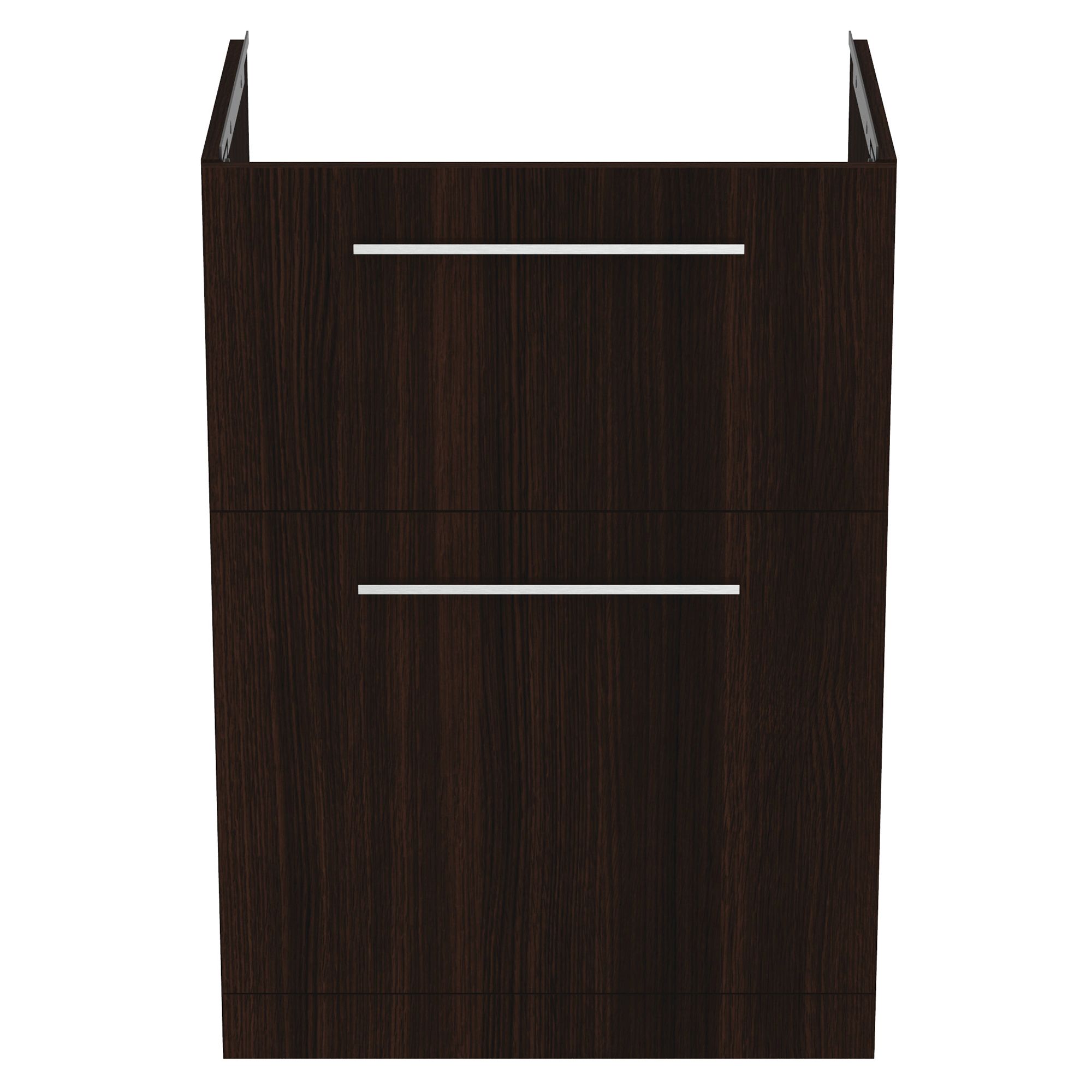 Ideal Standard i.life A Standard Coffee Brown Oak effect Freestanding Bathroom Vanity unit (H)85.3cm (W)60cm