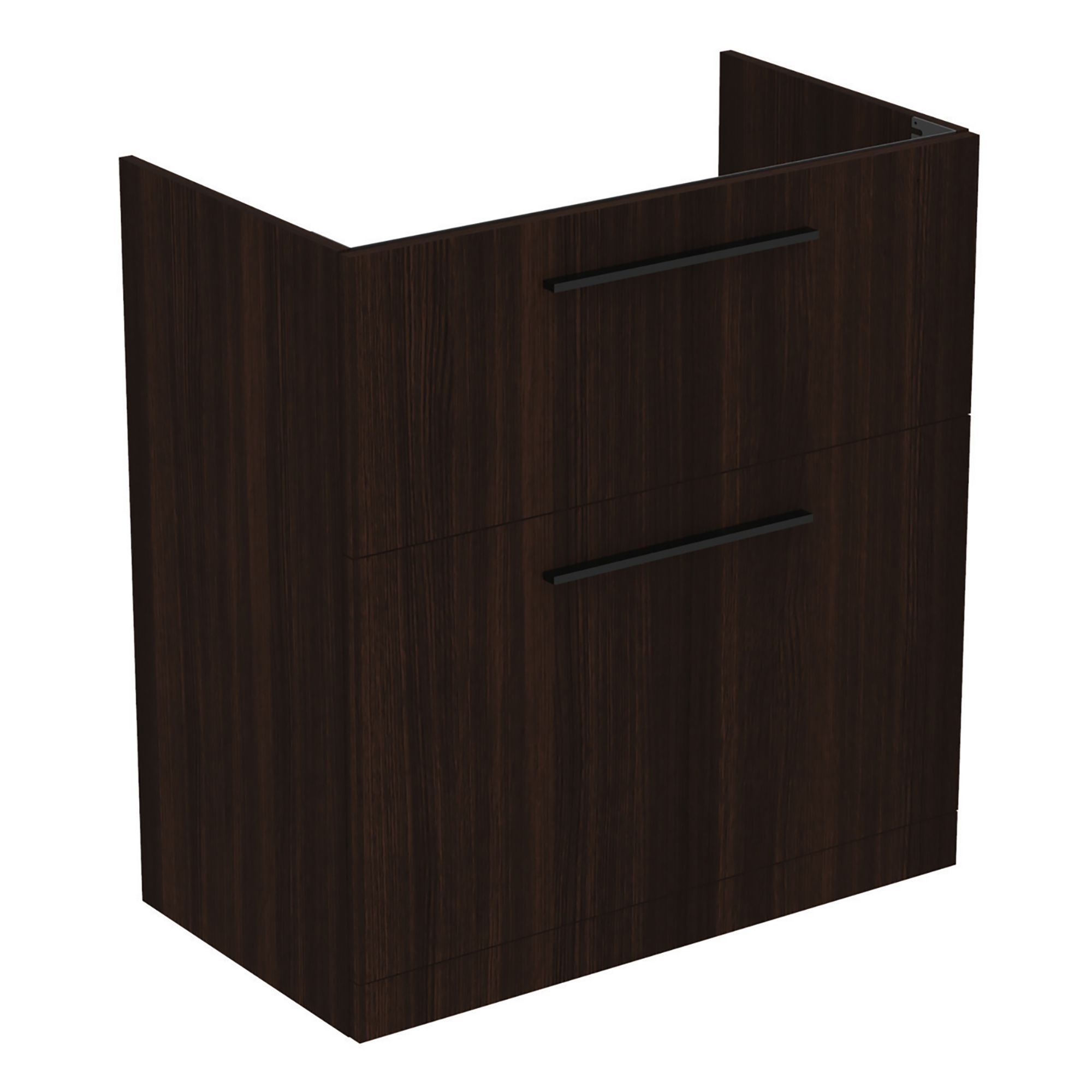Ideal Standard i.life A Standard Coffee Brown Oak effect Freestanding Bathroom Vanity unit (H)85.3cm (W)80cm