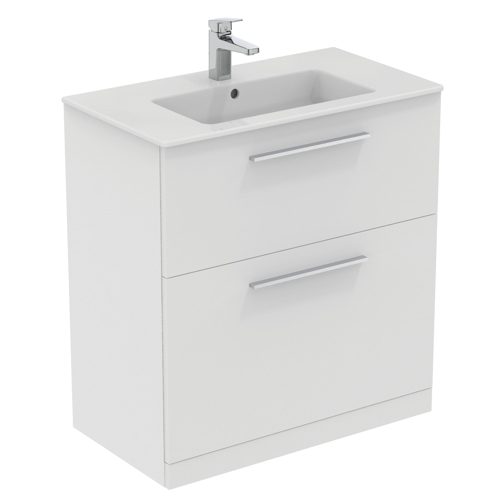 Ideal Standard i.life A Standard Matt White Freestanding Bathroom Vanity unit (H)85.3cm (W)80cm