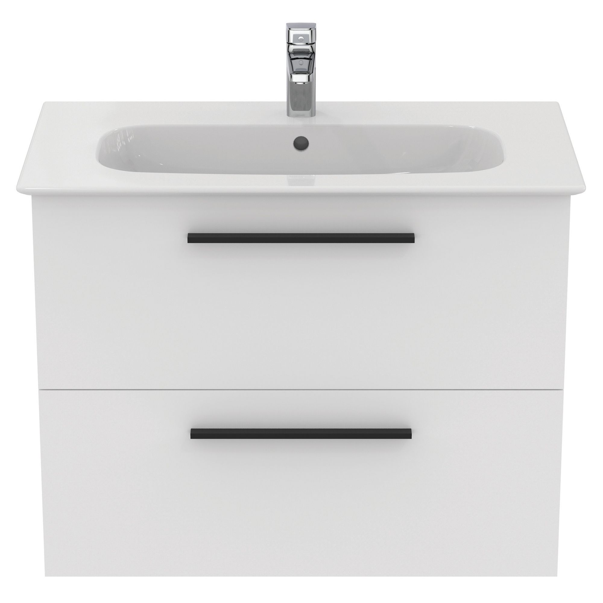 Ideal Standard i.life A Standard Matt White Wall-mounted Bathroom Vanity unit (H)63cm (W)80cm