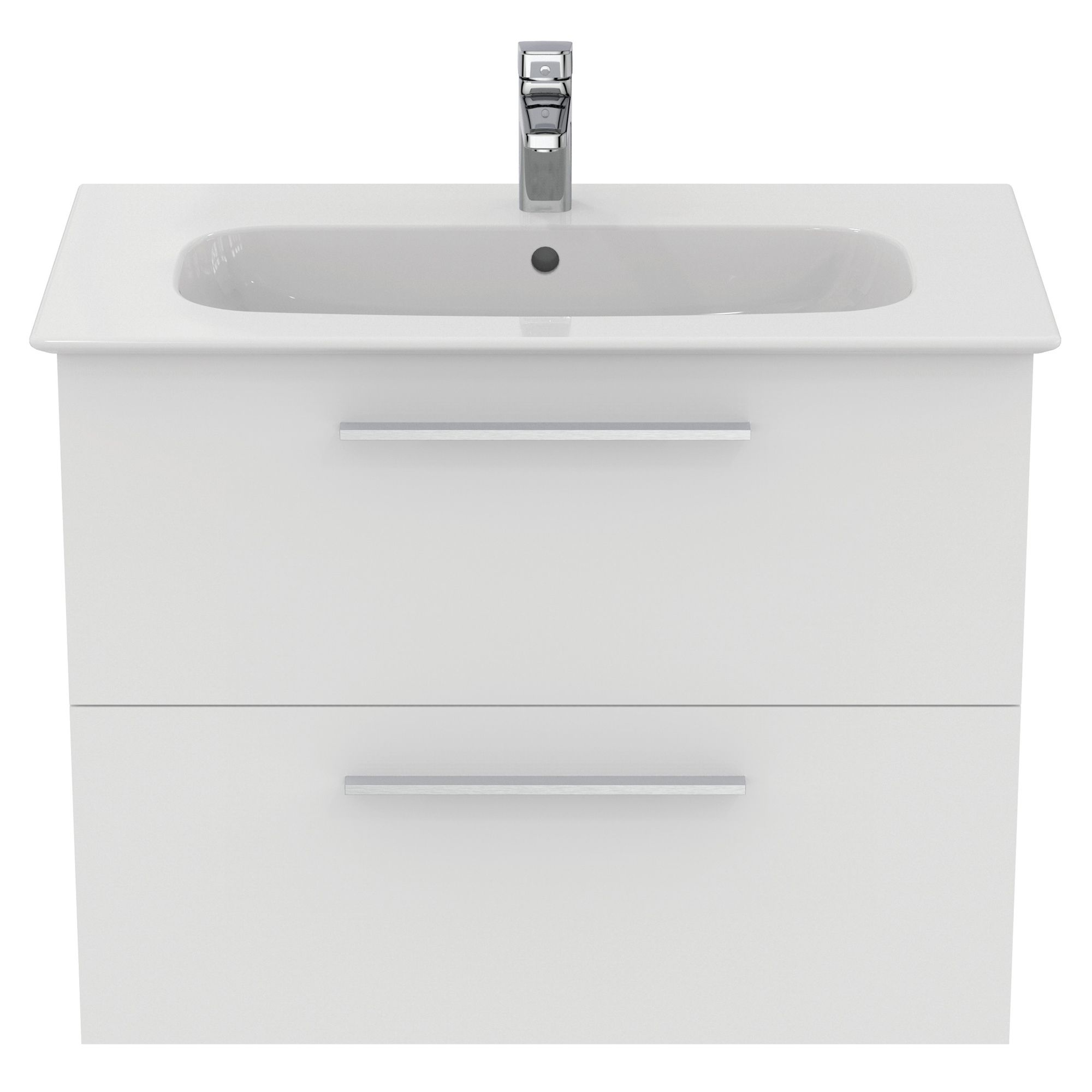 Ideal Standard i.life A Standard Matt White Wall-mounted Bathroom Vanity unit (H)63cm (W)80cm