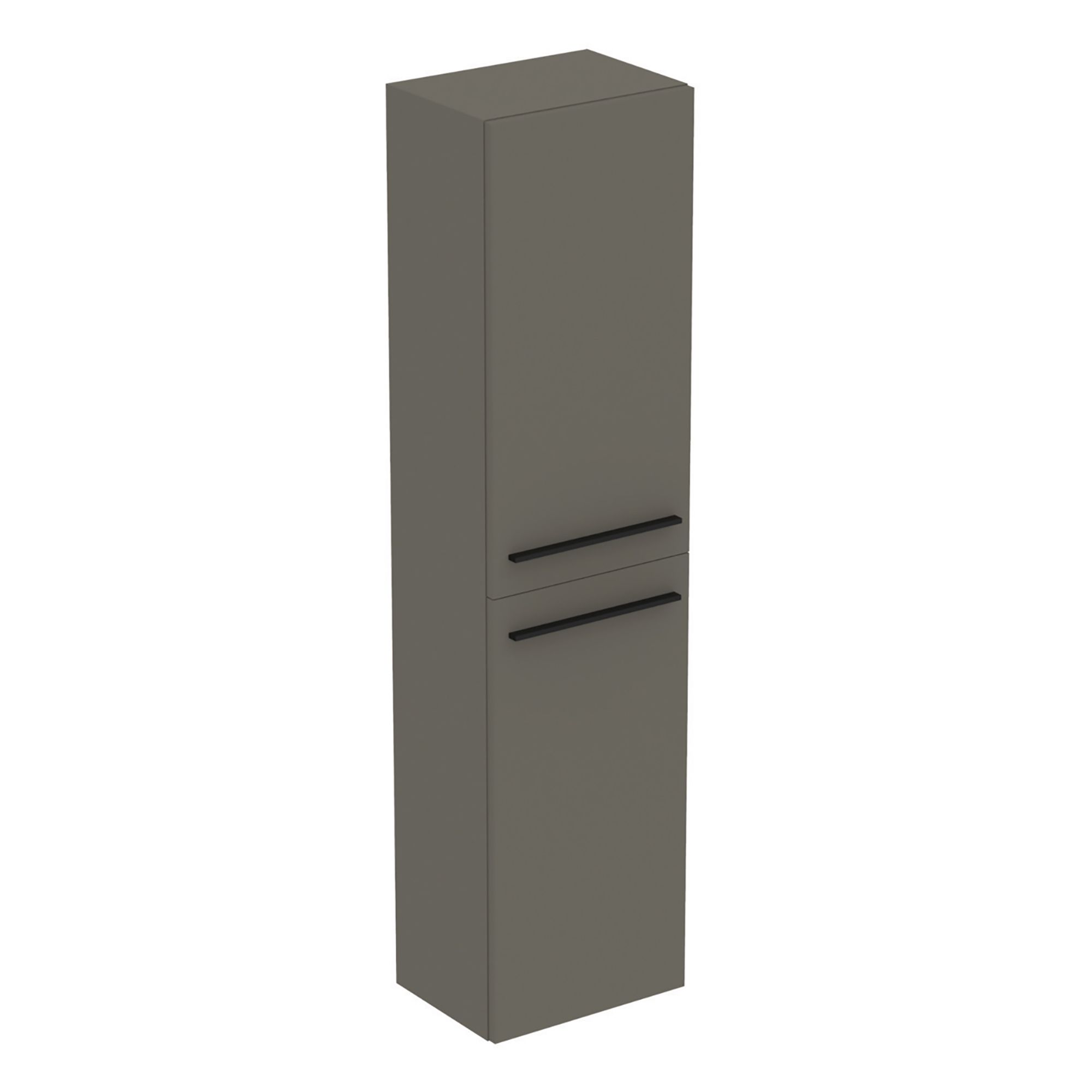 Ideal Standard i.life A Tall Gloss Quartz grey Single Wall-mounted Bathroom Cabinet (H)160cm (W)40cm