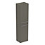 Ideal Standard i.life A Tall Gloss Quartz grey Single Wall-mounted Bathroom Cabinet (H)160cm (W)40cm