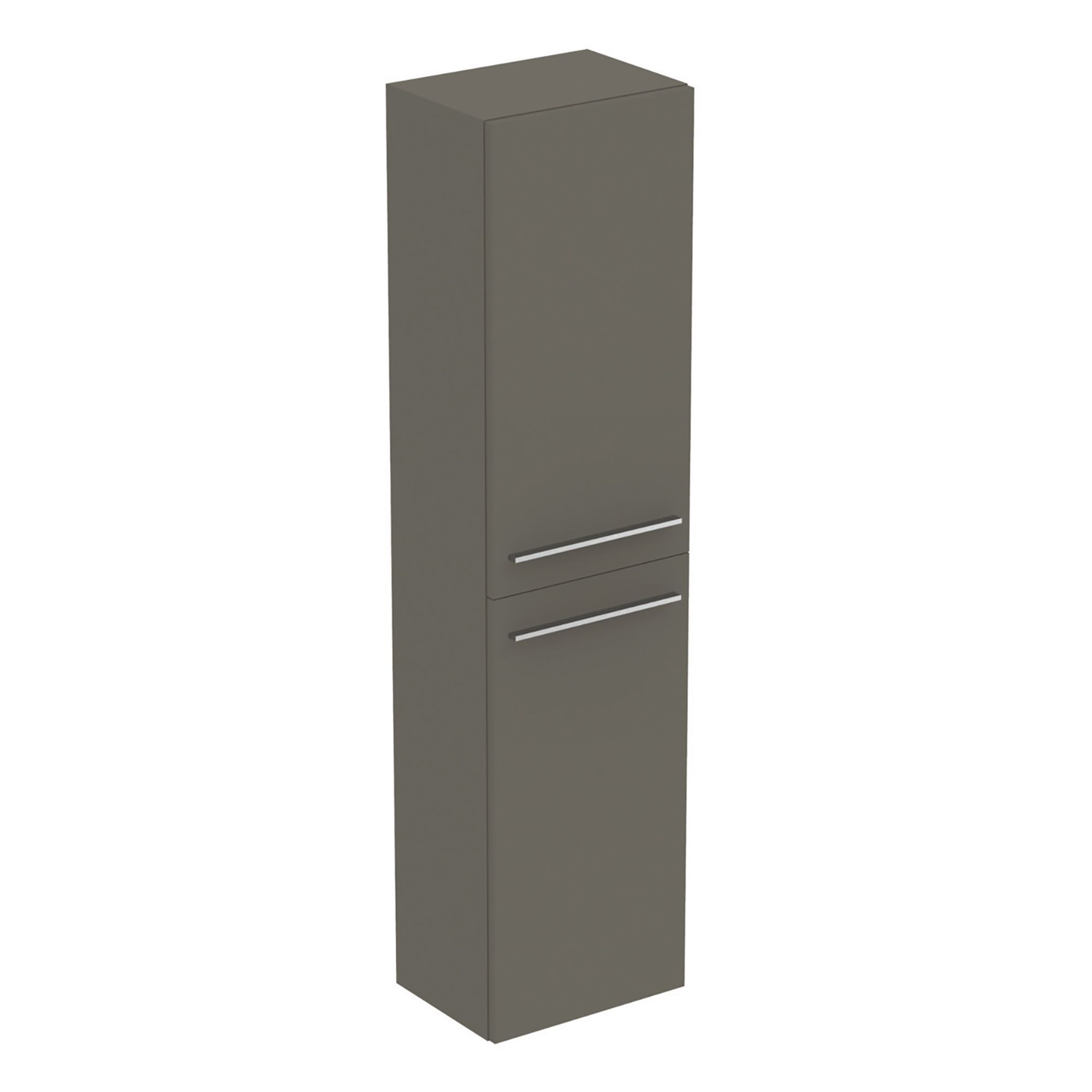 Ideal Standard i.life A Tall Gloss Quartz grey Single Wall-mounted Bathroom Cabinet (H)160cm (W)40cm