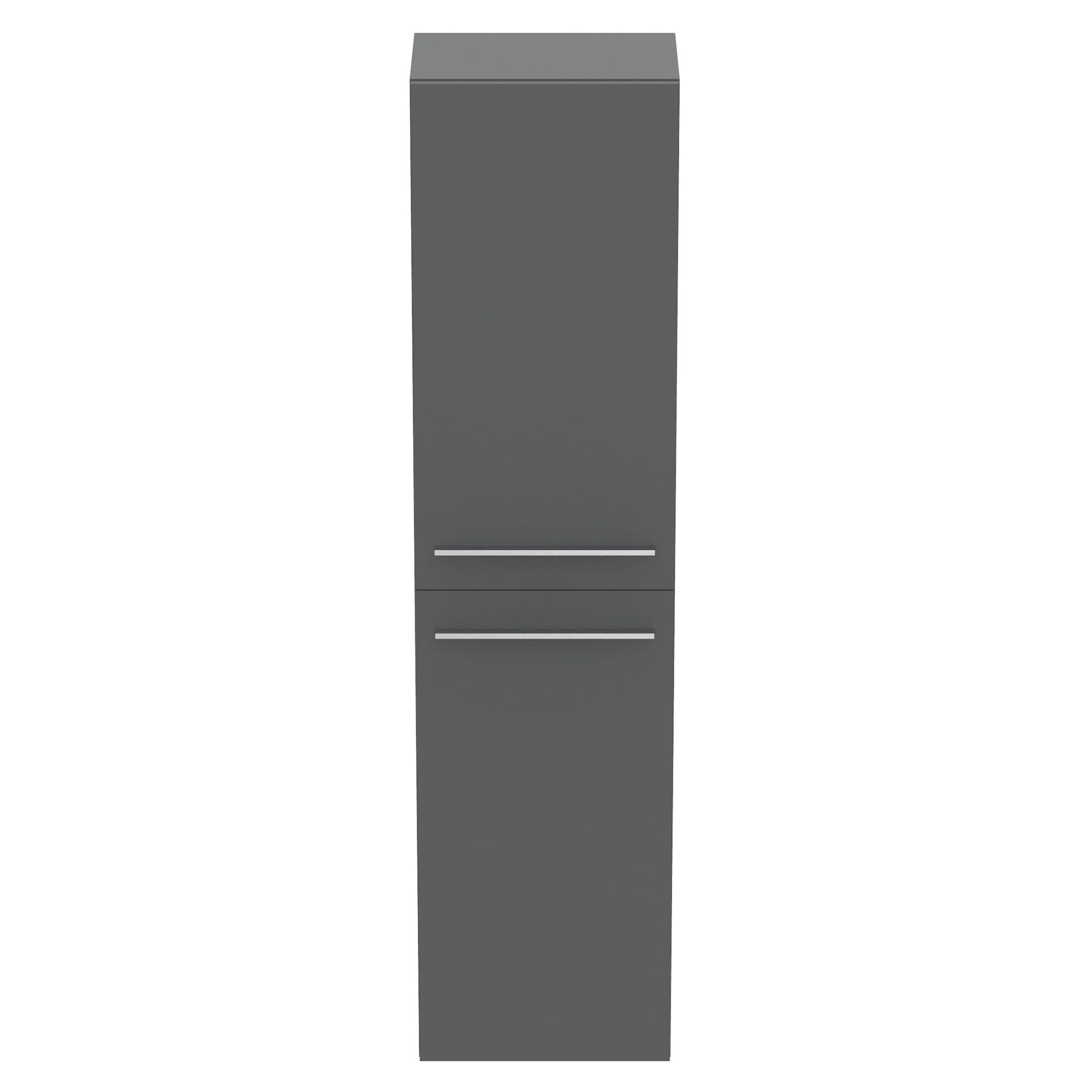 Ideal Standard i.life A Tall Gloss Quartz grey Single Wall-mounted Bathroom Cabinet (H)160cm (W)40cm