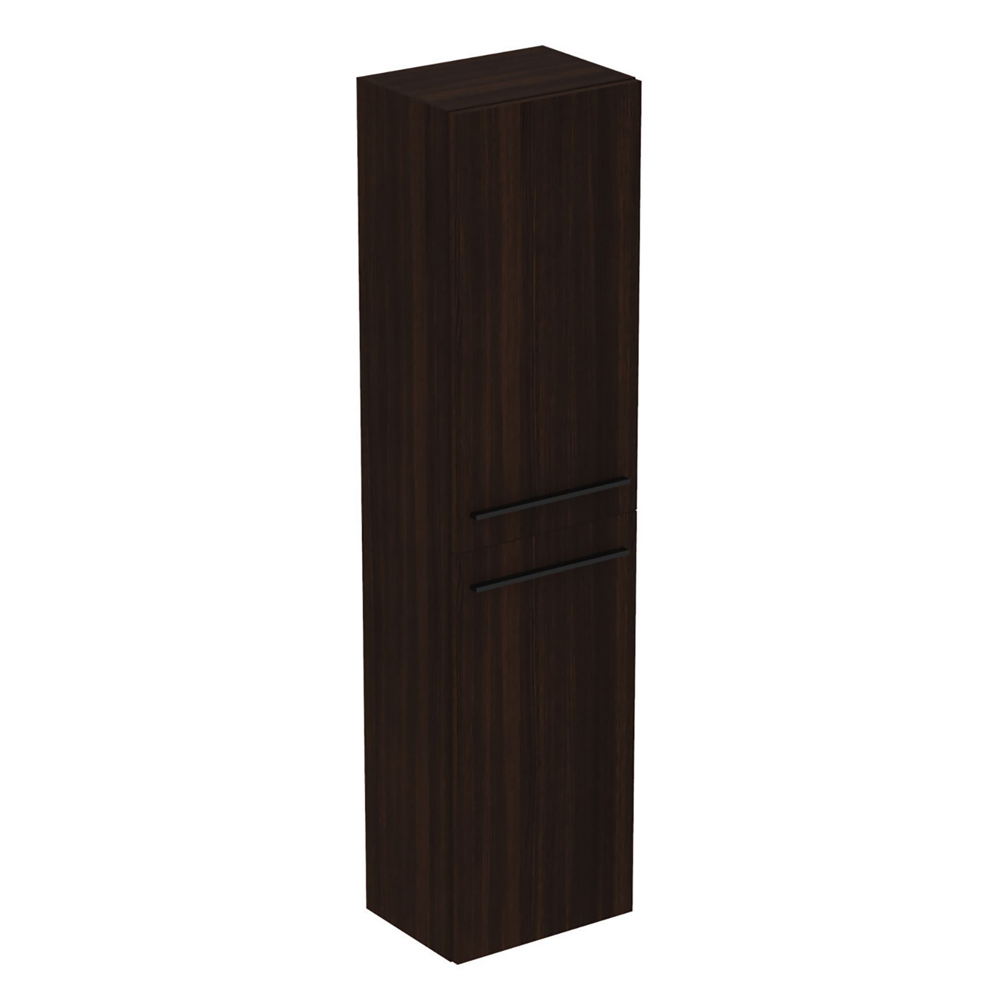 Ideal Standard i.life A Tall Satin Coffee Oak effect Single Wall-mounted Bathroom Cabinet (H)160cm (W)40cm