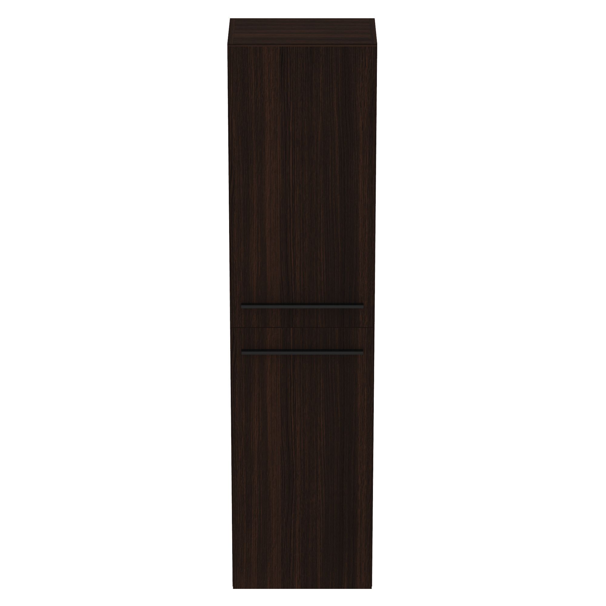 Ideal Standard i.life A Tall Satin Coffee Oak effect Single Wall-mounted Bathroom Cabinet (H)160cm (W)40cm