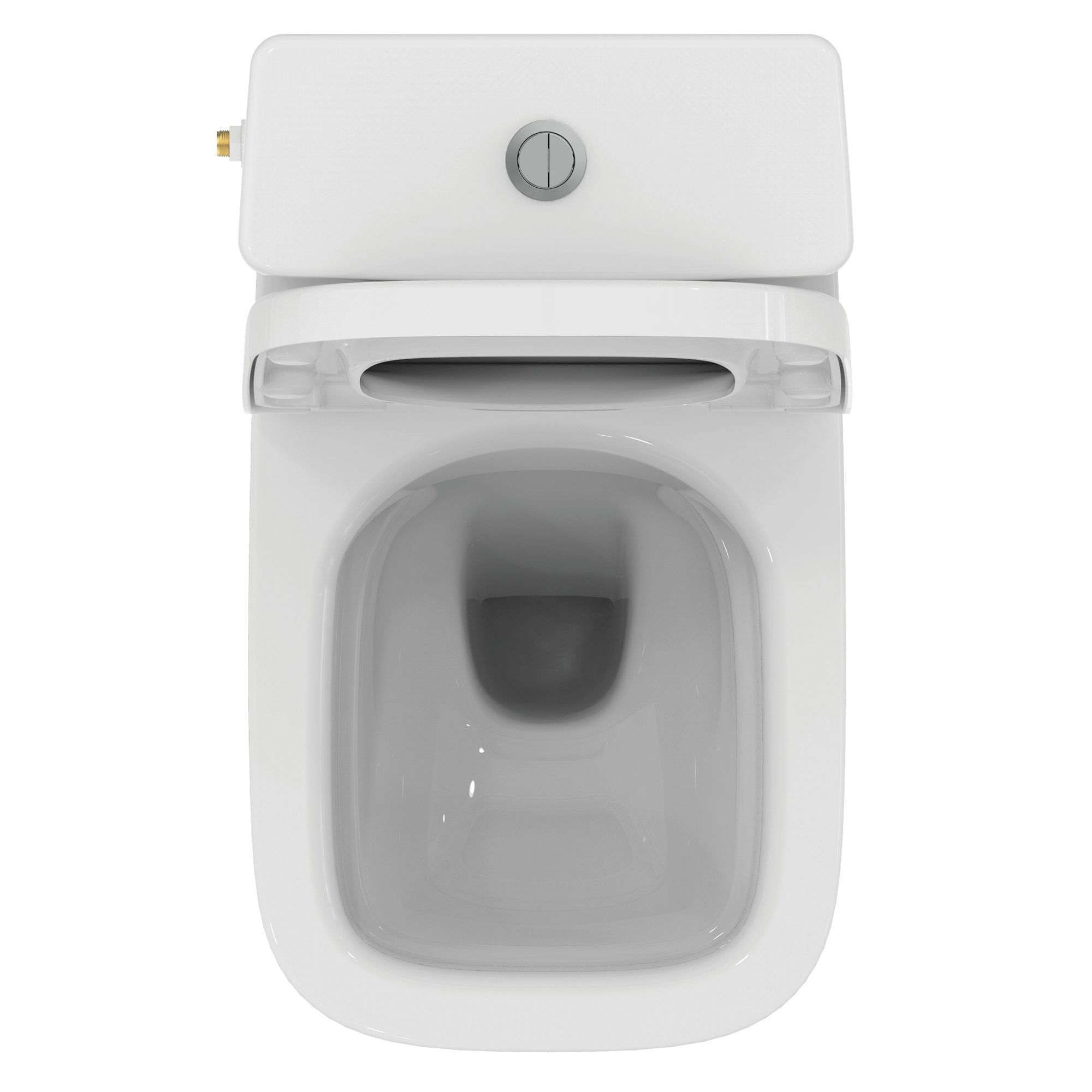 Ideal Standard i.life A White Standard Back to wall close-coupled Square Toilet set with Soft close seat