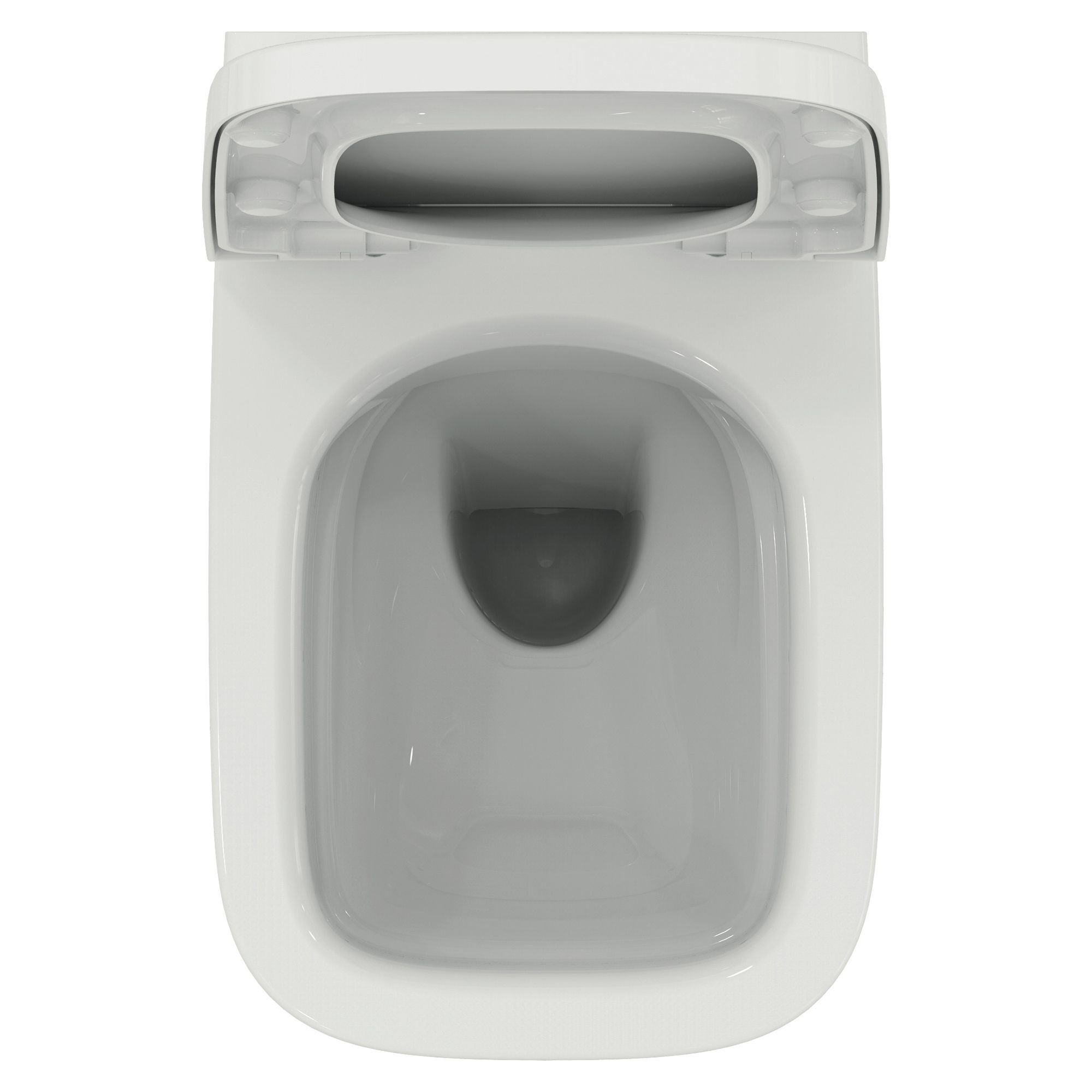 Ideal Standard i.life A White Standard Back to wall Square Toilet set with Soft close seat