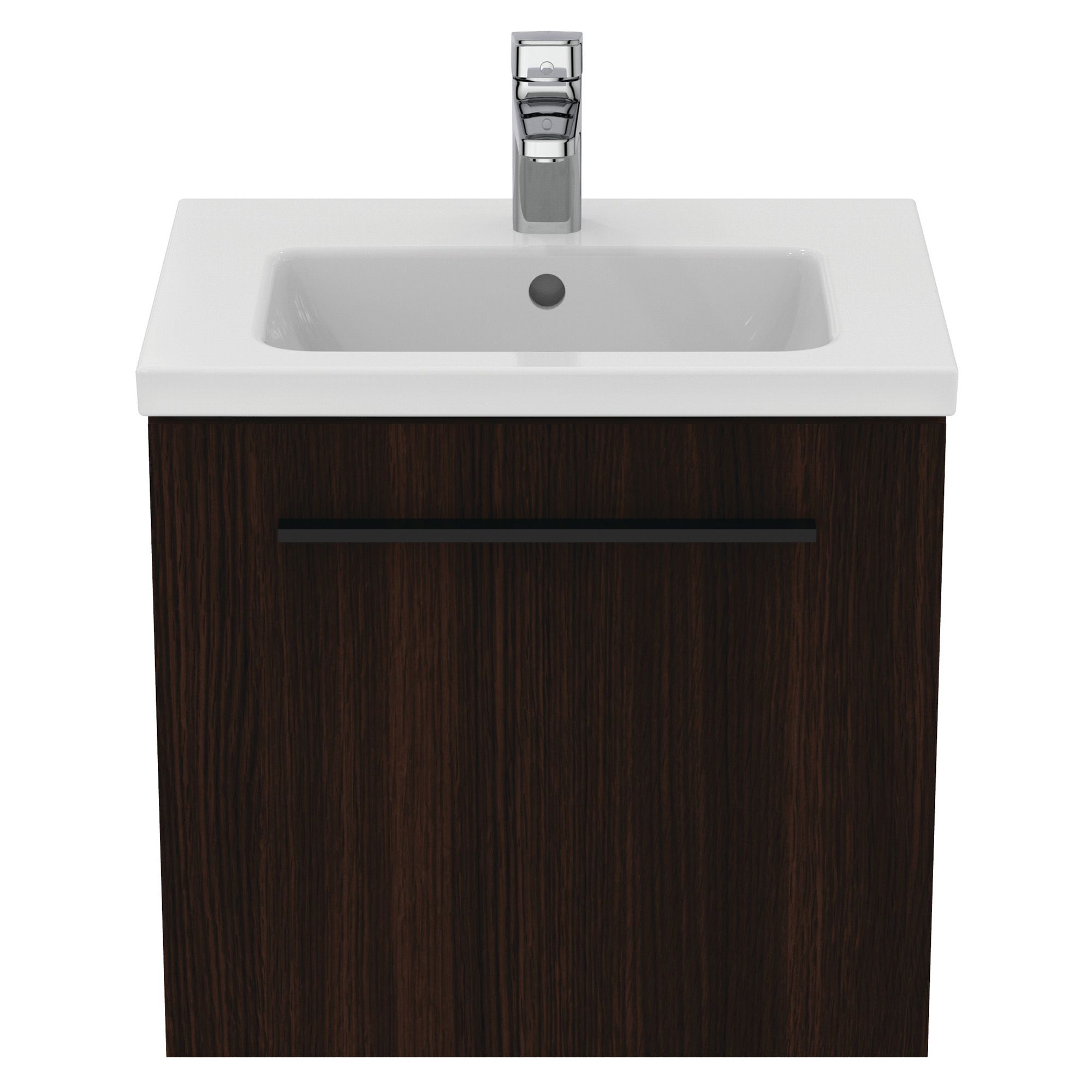 Ideal Standard i.life S Compact Coffee Oak effect Wall-mounted Bathroom Vanity unit (H)44cm (W)50cm