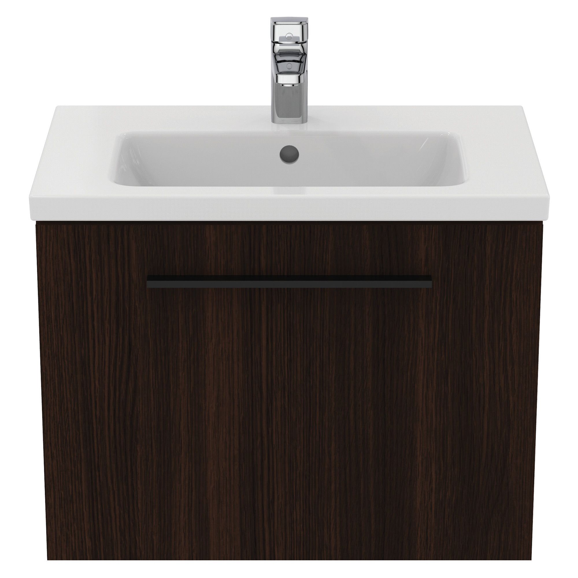 Ideal Standard i.life S Compact Coffee Oak effect Wall-mounted Bathroom Vanity unit (H)44cm (W)60cm