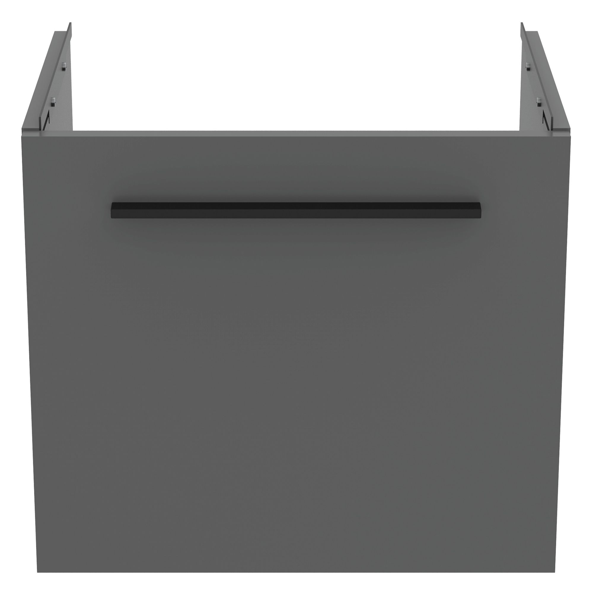 Ideal Standard i.life S Compact Gloss Quartz Grey Oak Veneer Wall-mounted Bathroom Vanity unit (H)44cm (W)50cm