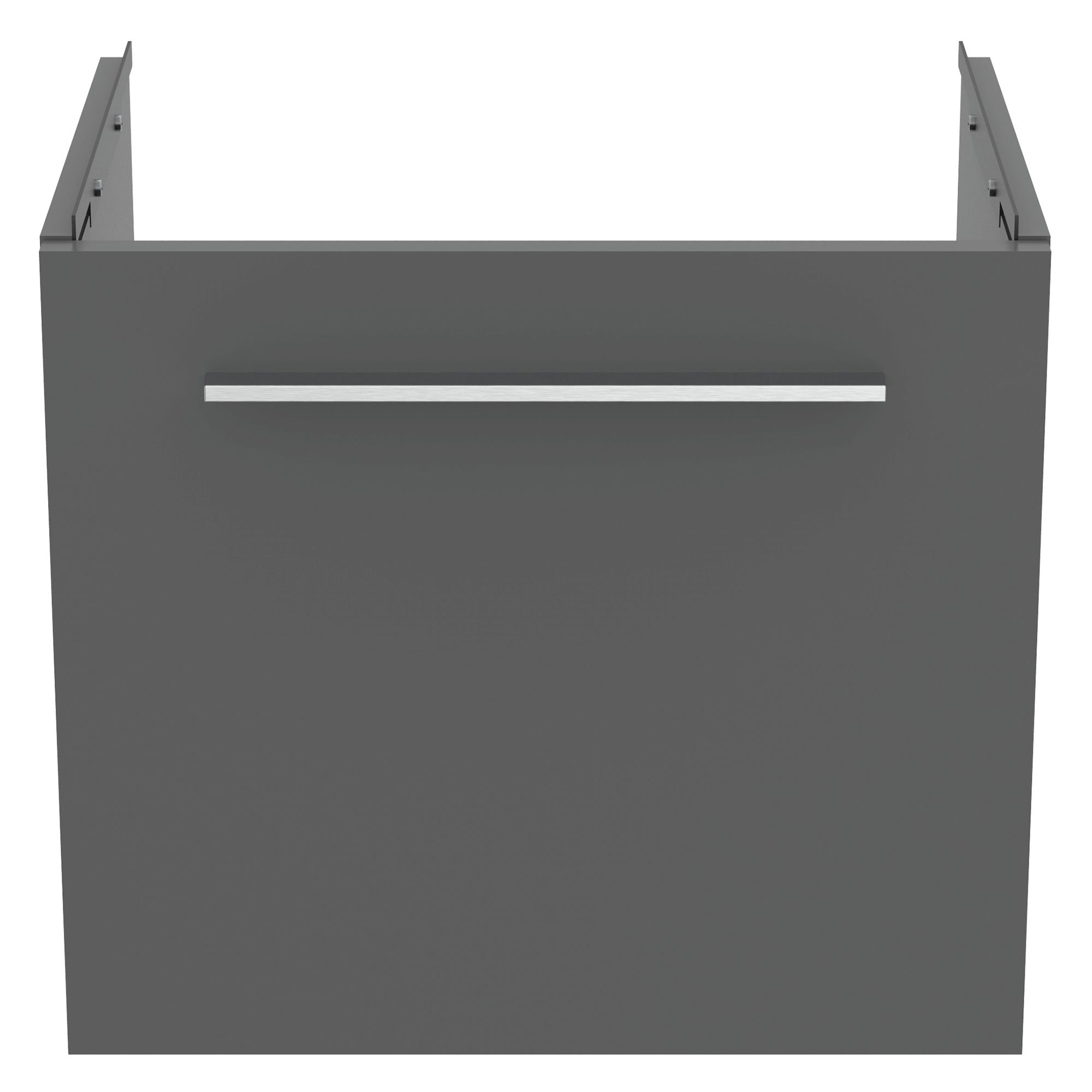 Ideal Standard i.life S Compact Gloss Quartz Grey Oak Veneer Wall-mounted Bathroom Vanity unit (H)44cm (W)50cm