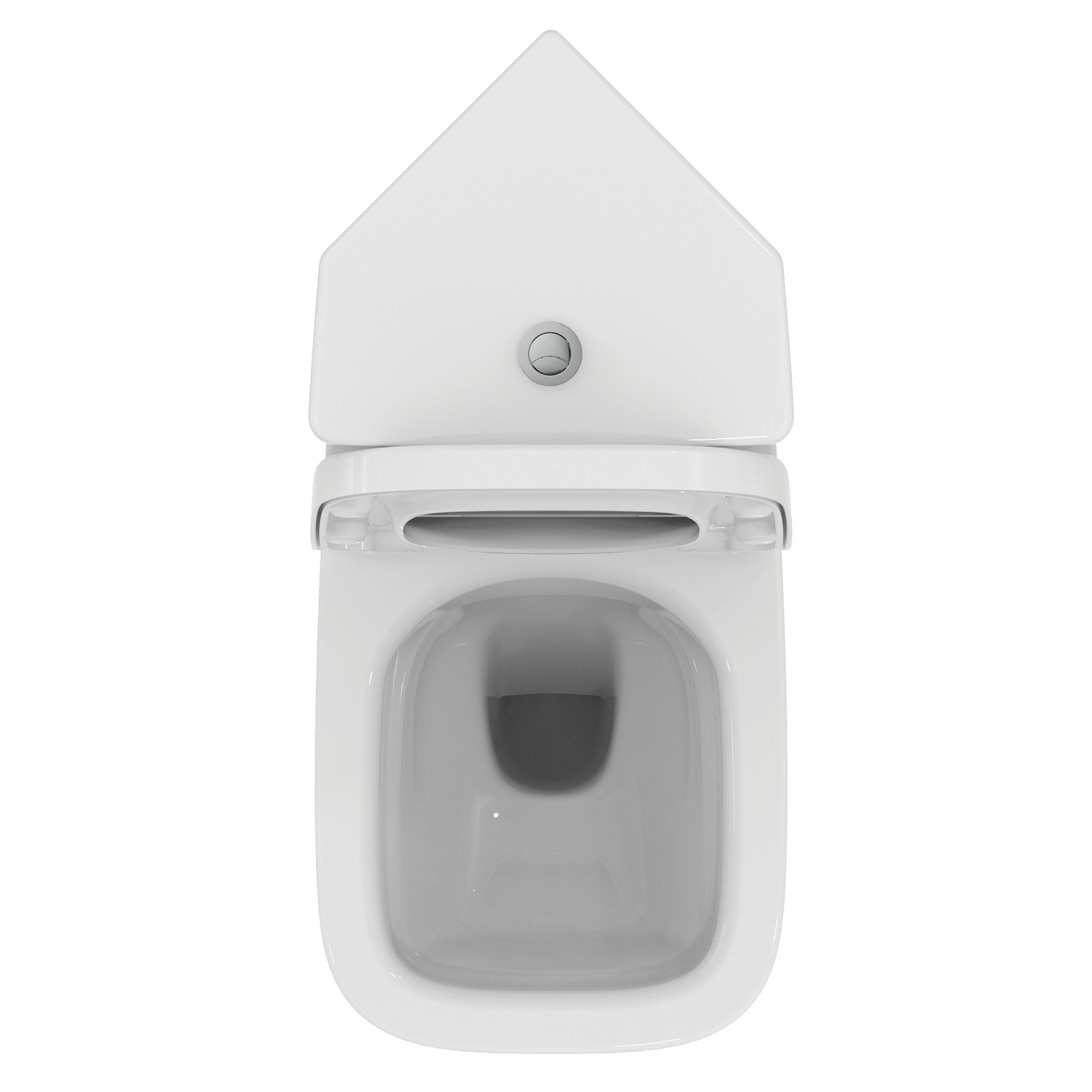 Ideal Standard i.life S Corner White Standard Open back Square Close coupled Toilet set with Soft close seat