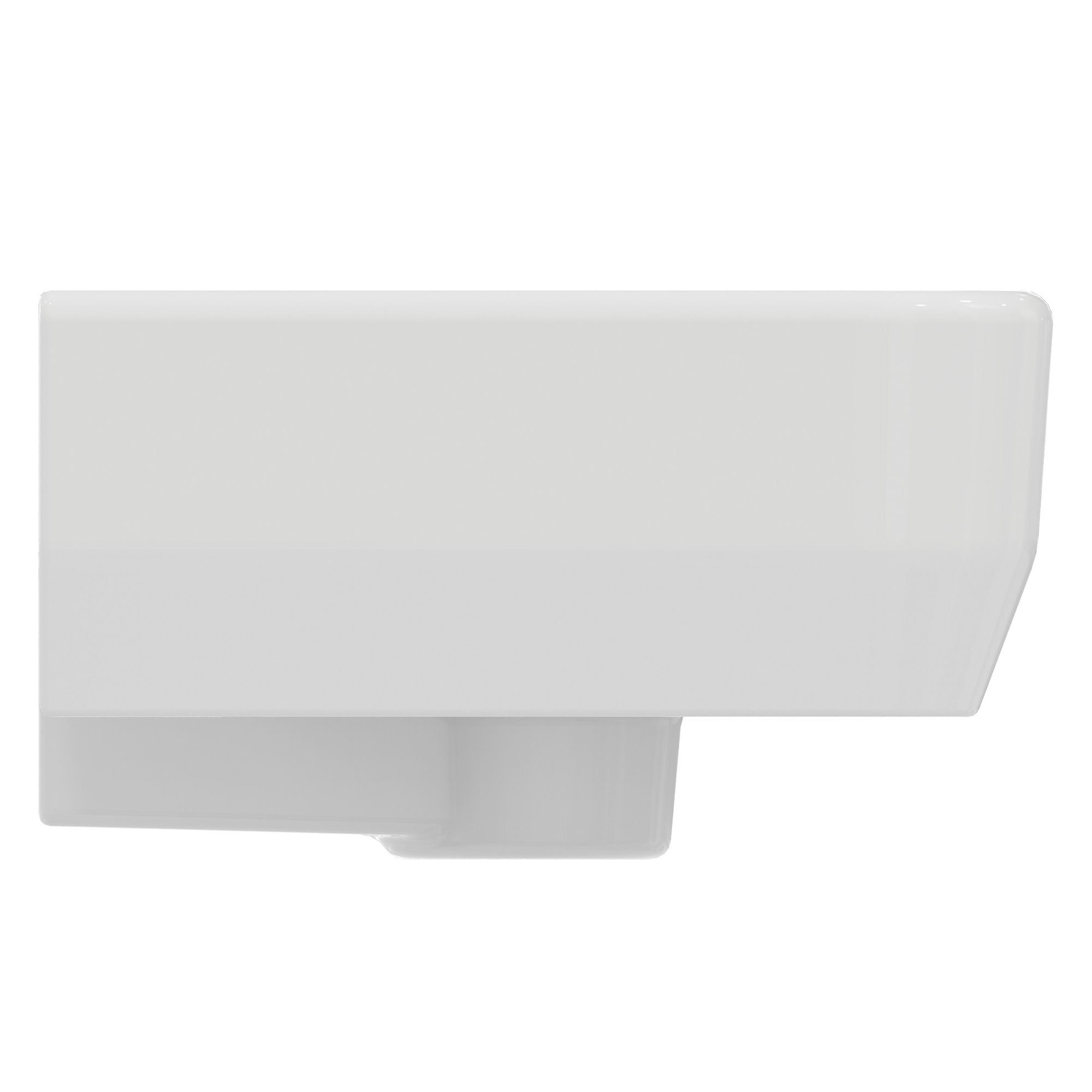 Ideal Standard i.life S Gloss White Rectangular Wall-mounted Basin (W)45cm