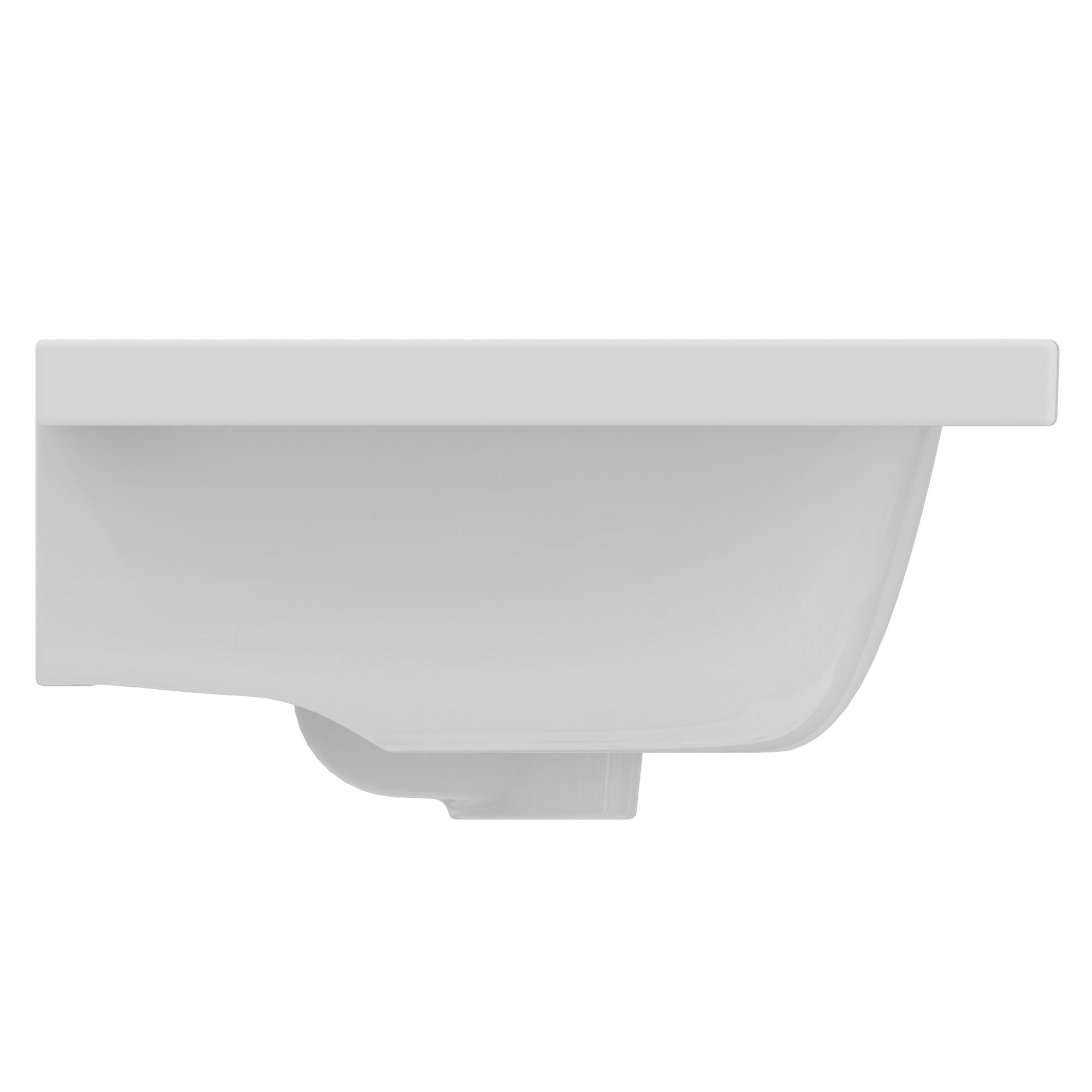 Ideal Standard i.life S Gloss White Rectangular Wall-mounted Vanity Basin (W)50cm