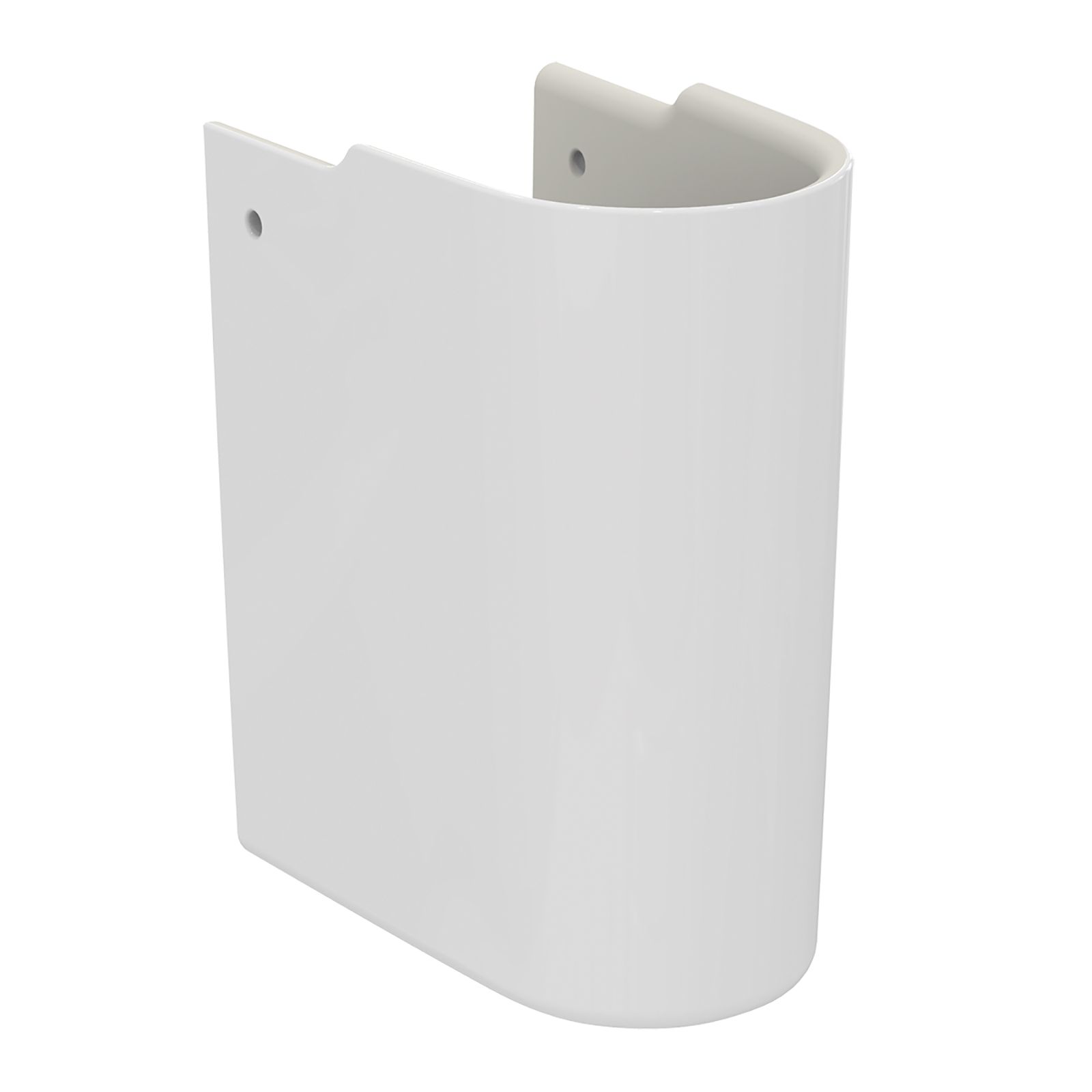 Ideal Standard i.life S Gloss White Wall-mounted Bathroom Semi pedestal (H)34cm (W)17.5cm