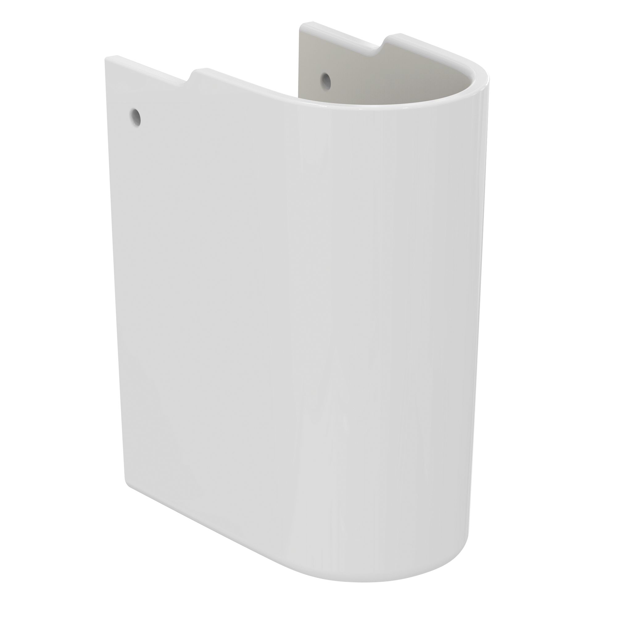 Ideal Standard i.life S Gloss White Wall-mounted Bathroom Semi pedestal (H)34cm (W)17.5cm