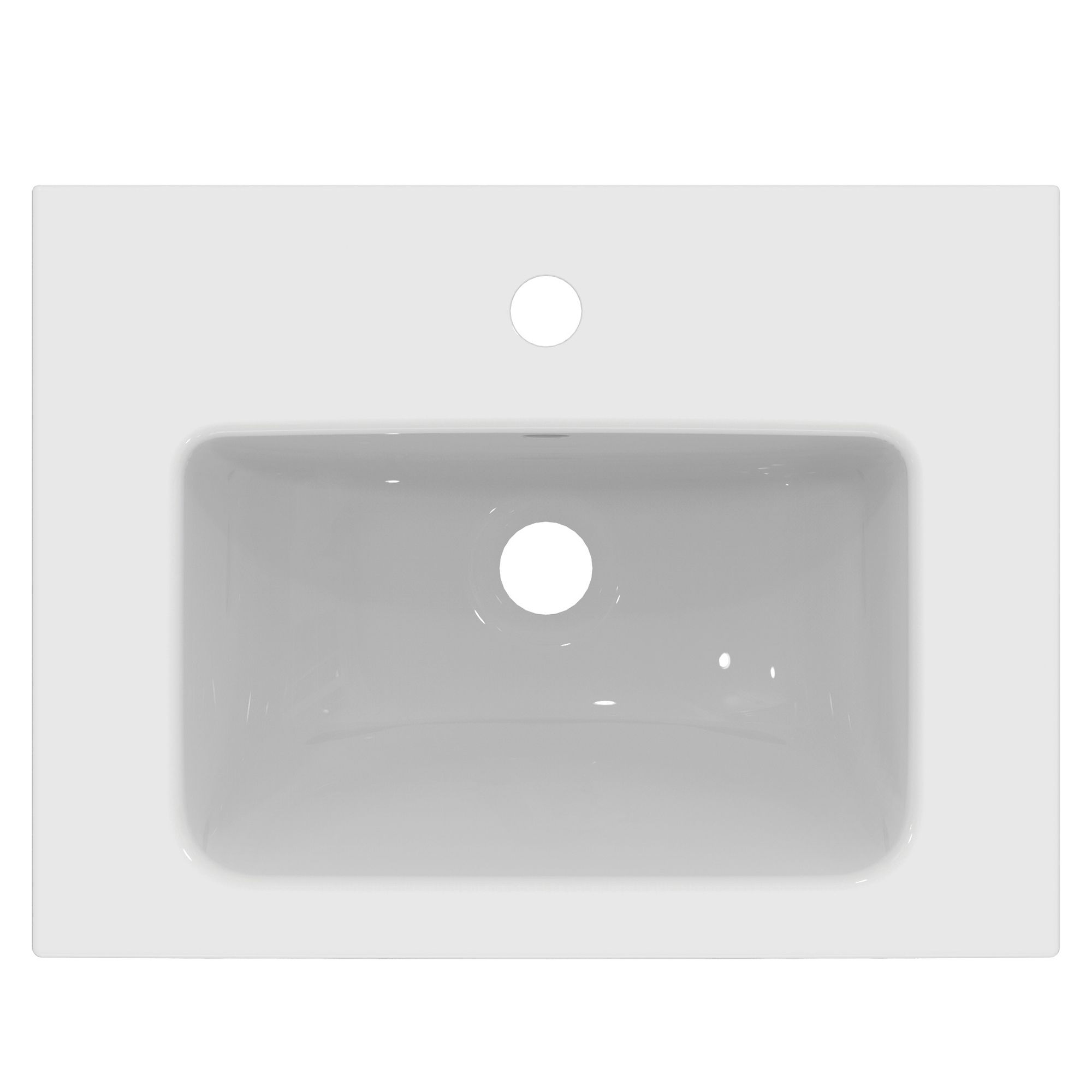Ideal Standard i.Life S Matt White Wall-mounted Vanity unit & basin set - Includes Aluminium Handle (W)500mm (H)440mm
