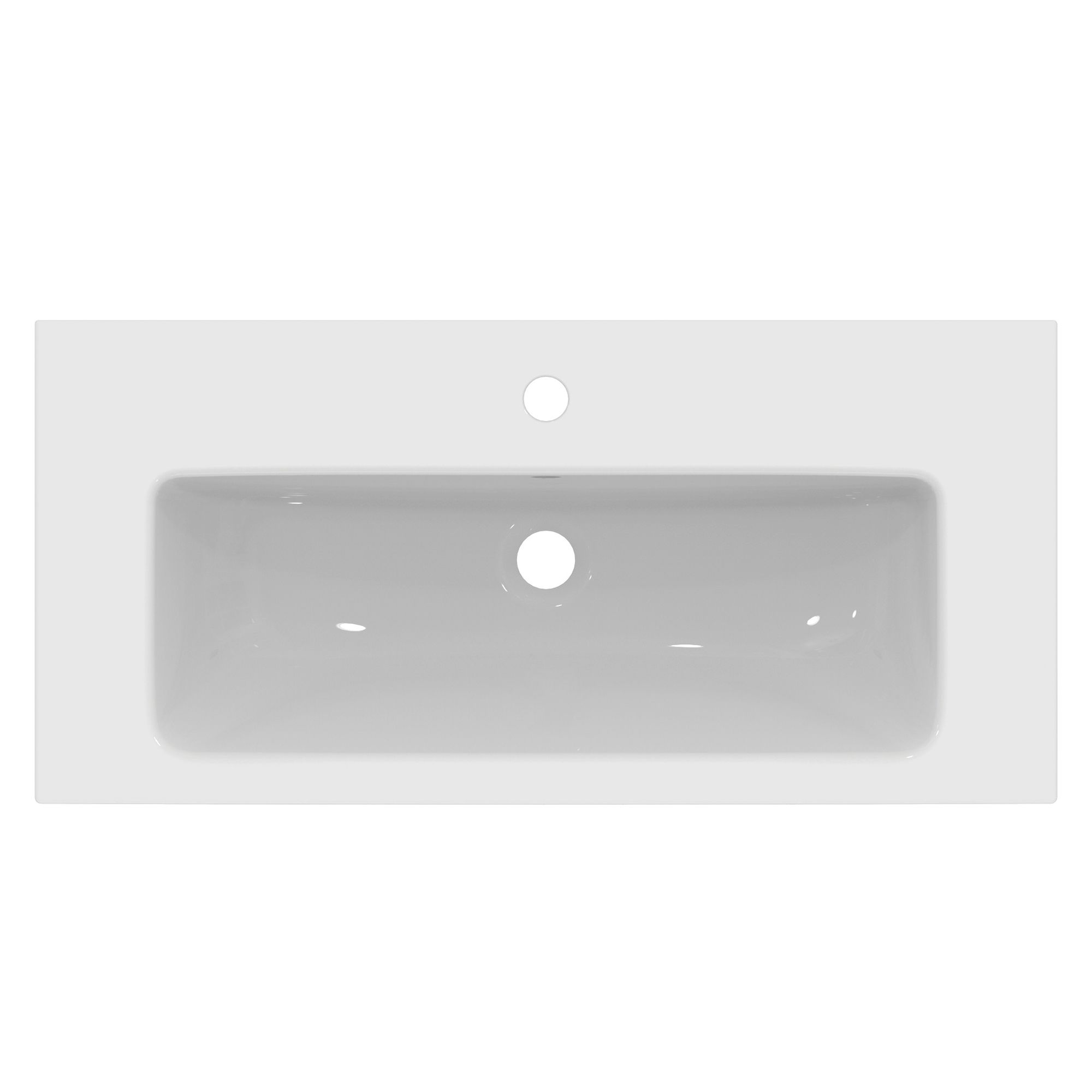 Ideal Standard i.Life S Matt White Wall-mounted Vanity unit & basin set - Includes Aluminium Handle (W)800mm (H)440mm