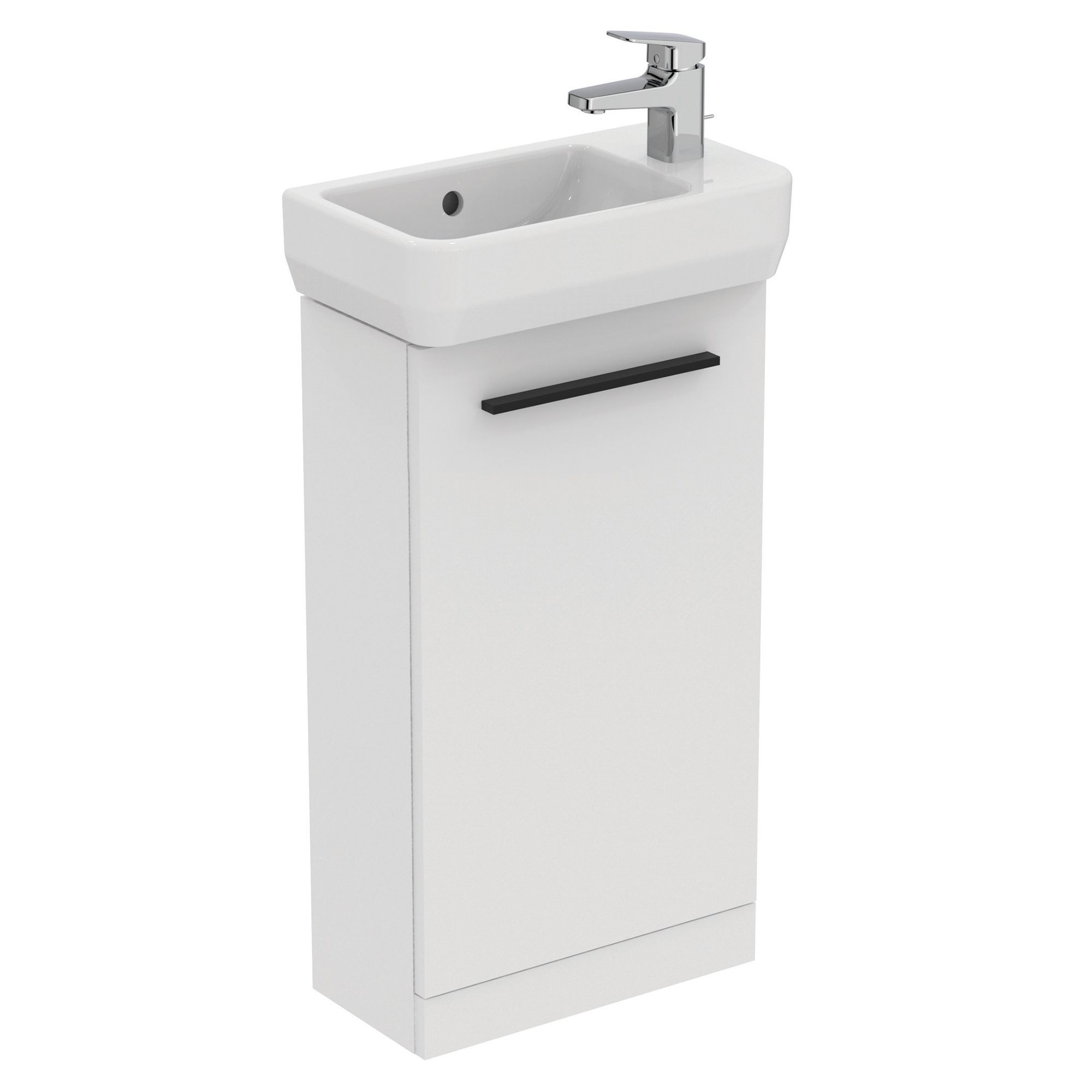 Ideal Standard i.life S Slimline Matt White Freestanding Bathroom Vanity unit (H)74cm (W)41cm