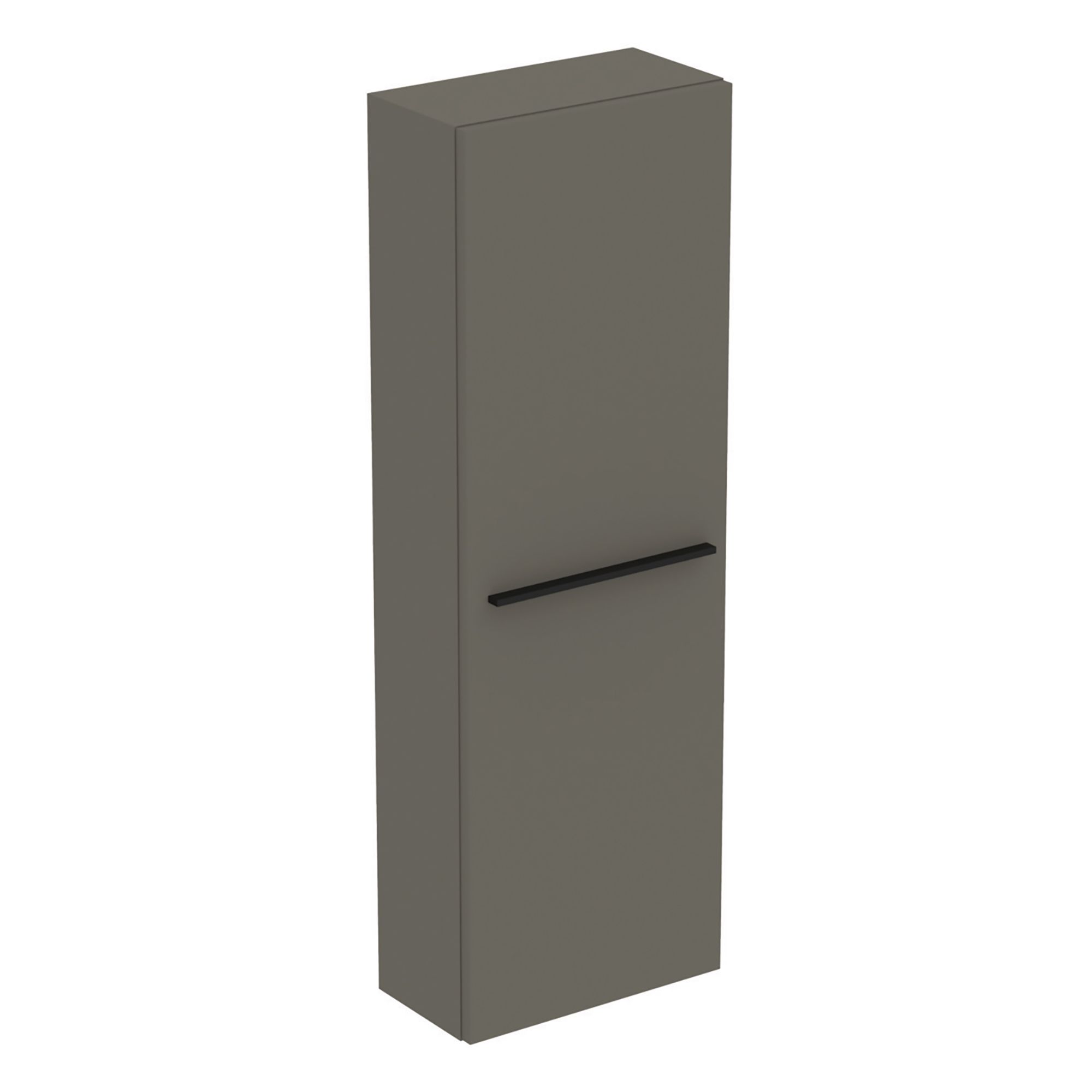 Ideal Standard i.life S Tall Gloss Quartz grey Single Wall-mounted Bathroom Cabinet (H)120cm (W)40cm