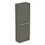 Ideal Standard i.life S Tall Gloss Quartz grey Single Wall-mounted Bathroom Cabinet (H)120cm (W)40cm