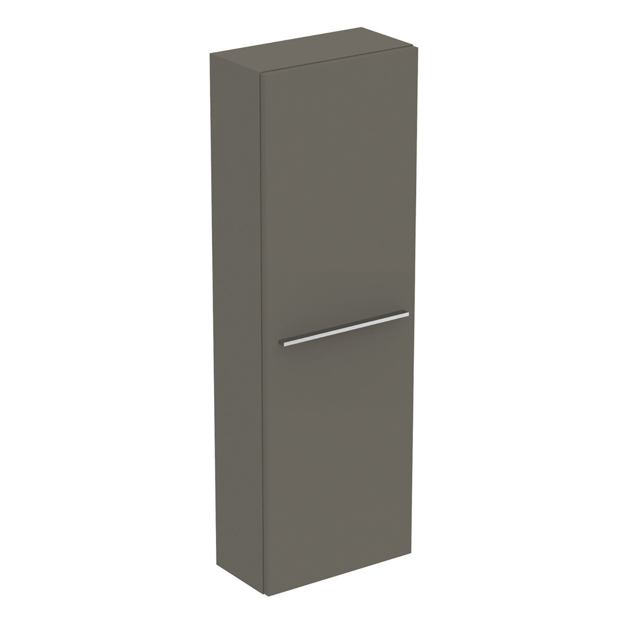 Ideal Standard i.life S Tall Gloss Quartz grey Single Wall-mounted Bathroom Cabinet (H)120cm (W)40cm