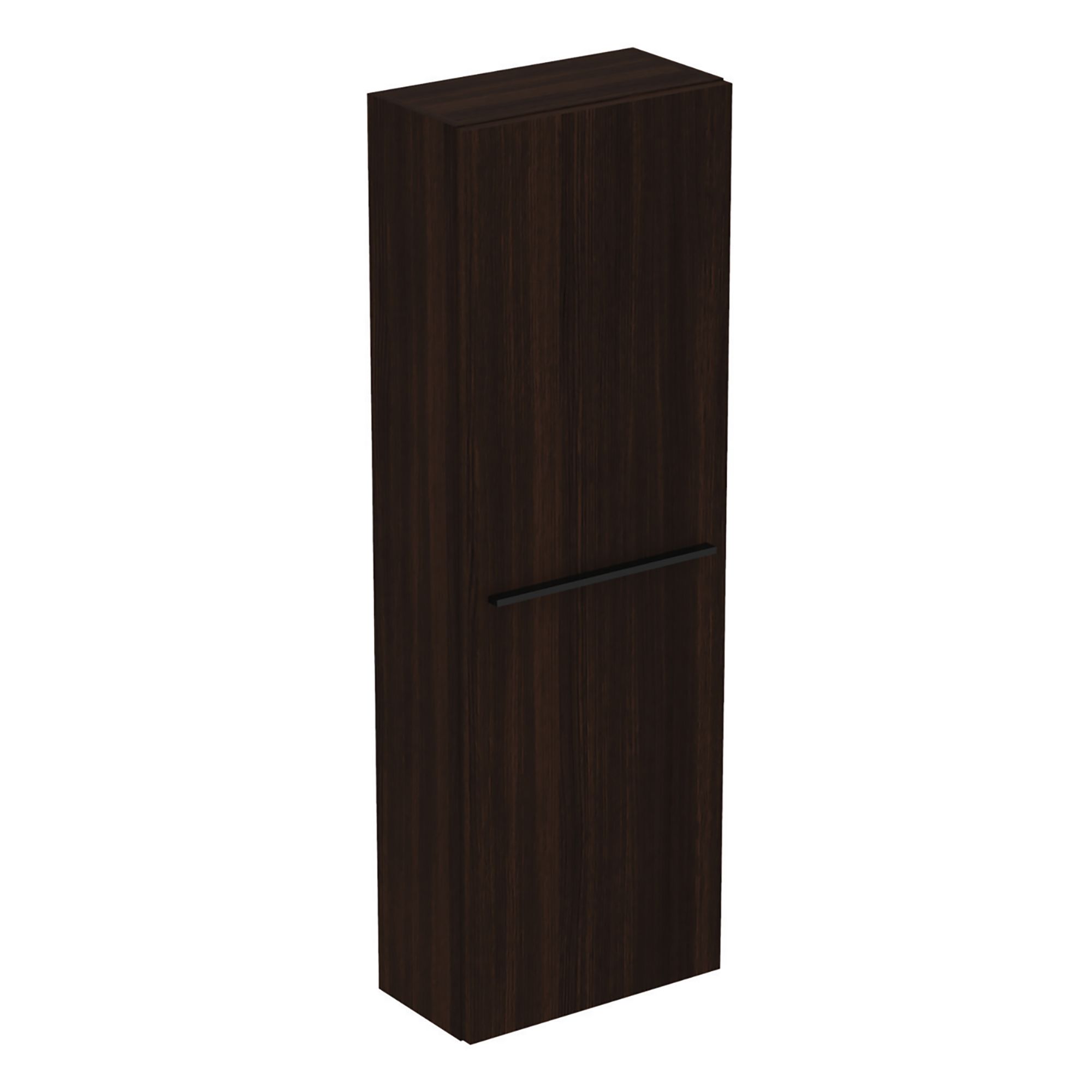 Ideal Standard i.life S Tall Satin Coffee brown Oak effect Single Wall-mounted Bathroom Cabinet (H)120cm (W)40cm