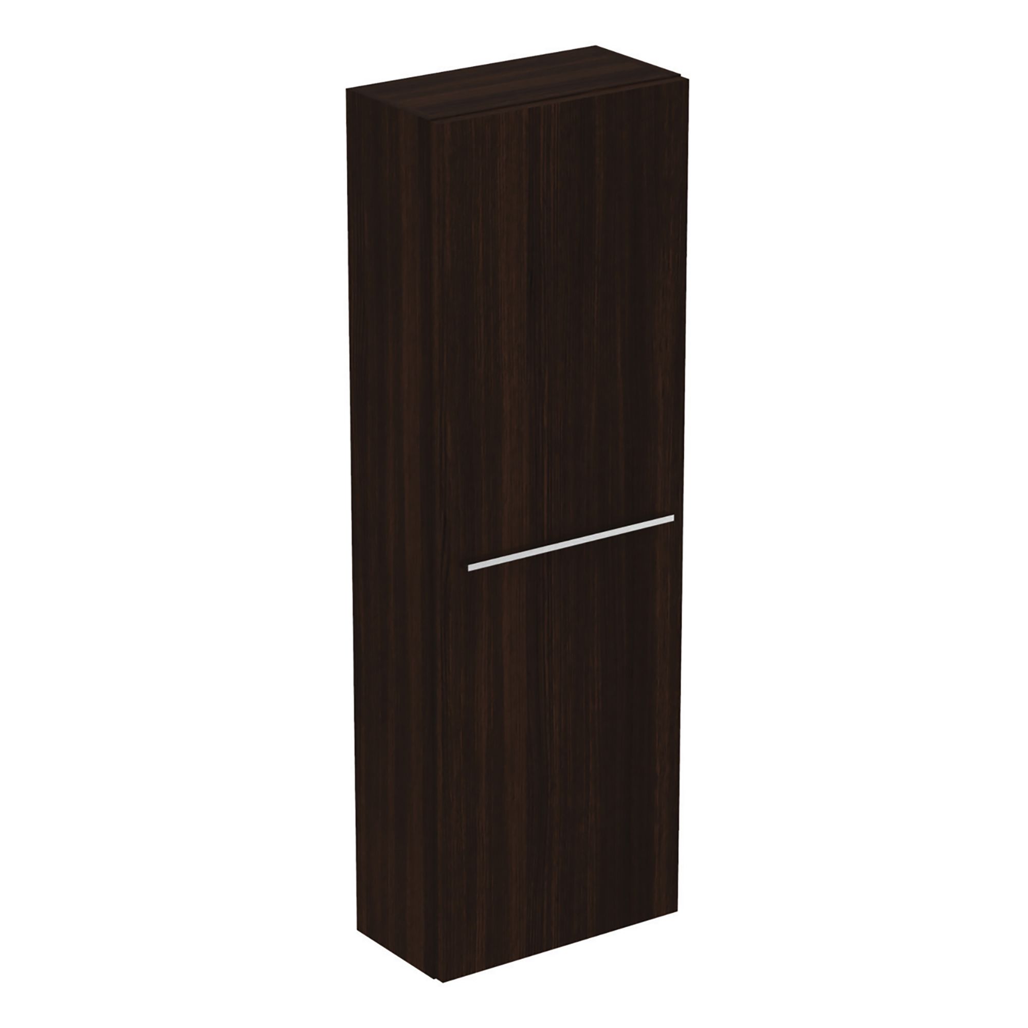 Ideal Standard i.life S Tall Satin Coffee brown Oak effect Single Wall-mounted Bathroom Cabinet (H)120cm (W)40cm