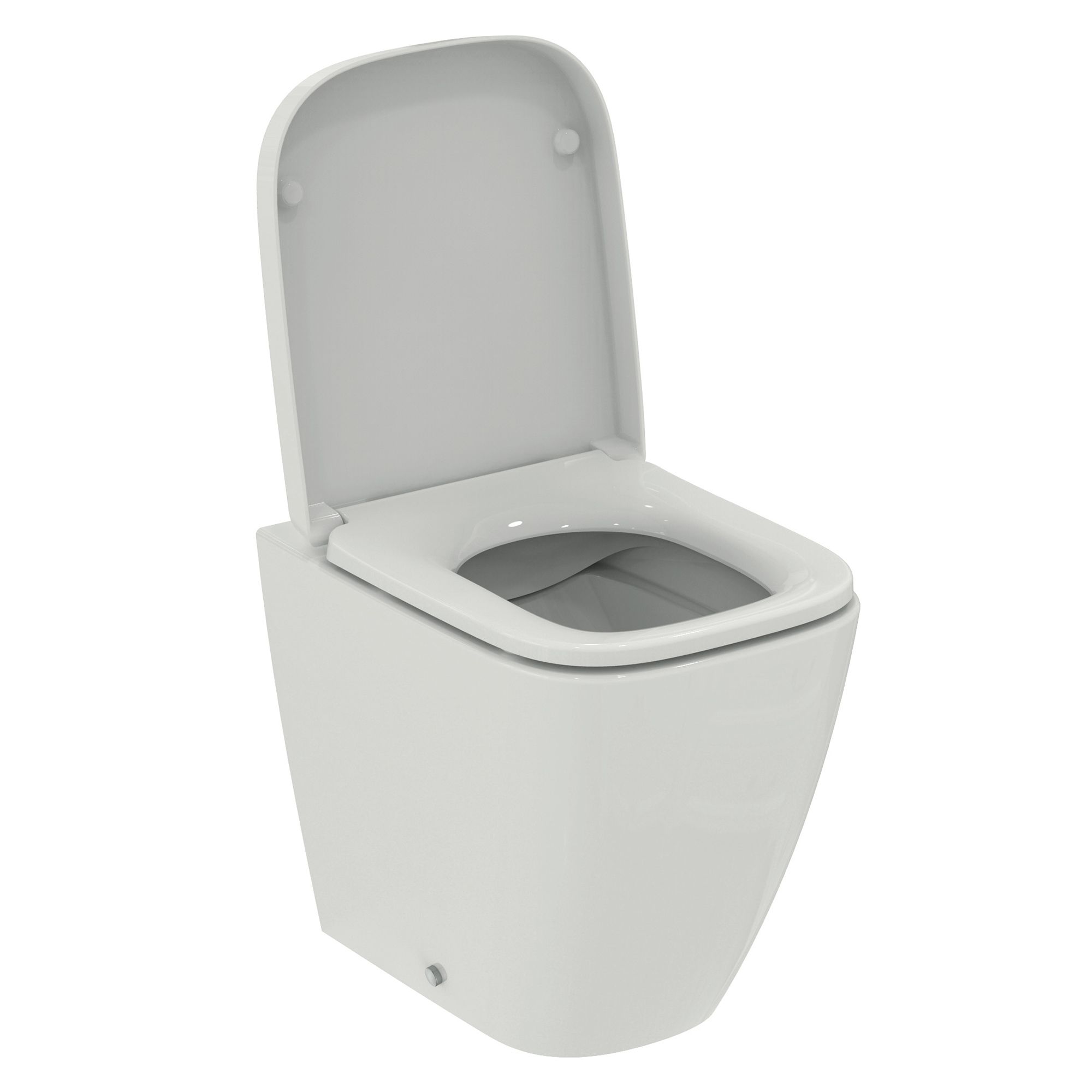 Ideal Standard i.life S White Rimless Back to wall Square Toilet pan with Soft close seat
