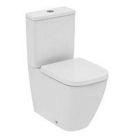 Ideal Standard i.life S White Standard Back to wall close-coupled Square Toilet set with Soft close seat