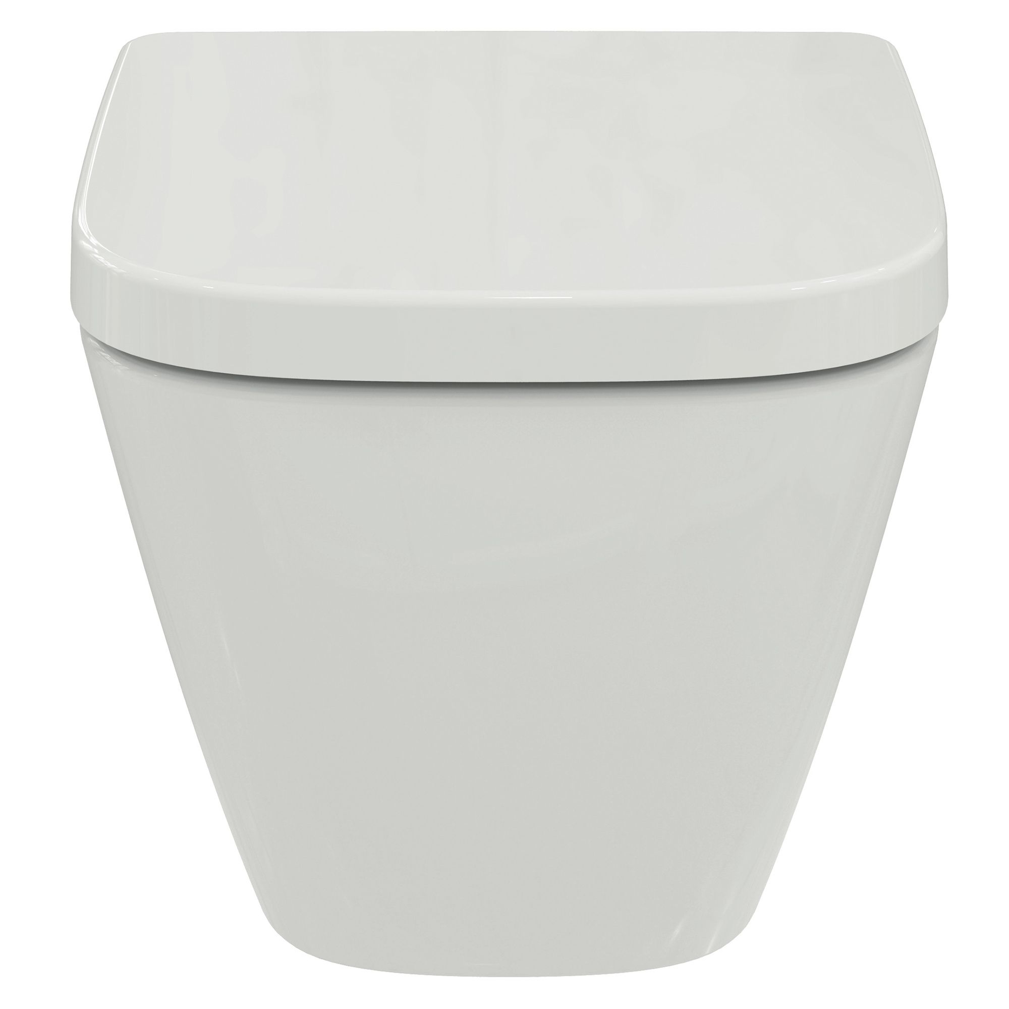 Ideal Standard i.life S White Standard Wall hung Square Toilet set with Soft close seat