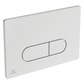 Ideal Standard Oleas P1 Chrome effect Wall-mounted Dual Flushing plate (H)154mm (W)234mm