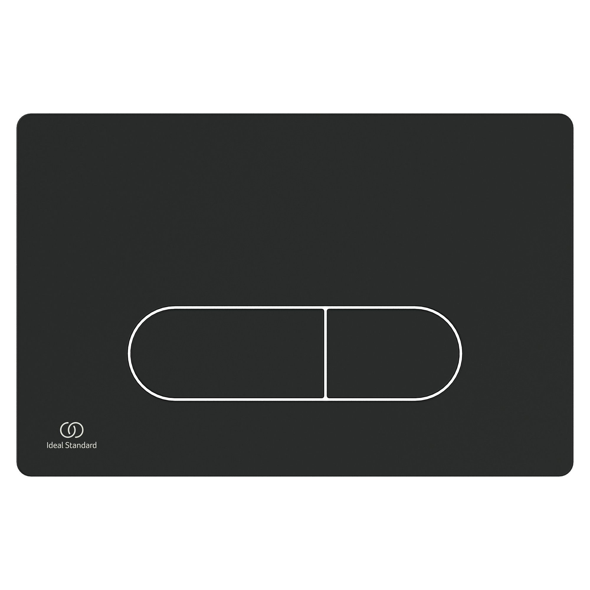 Ideal Standard Oleas P1 pneumatic Silk black Wall-mounted Dual Flushing plate (H)154mm (W)234mm