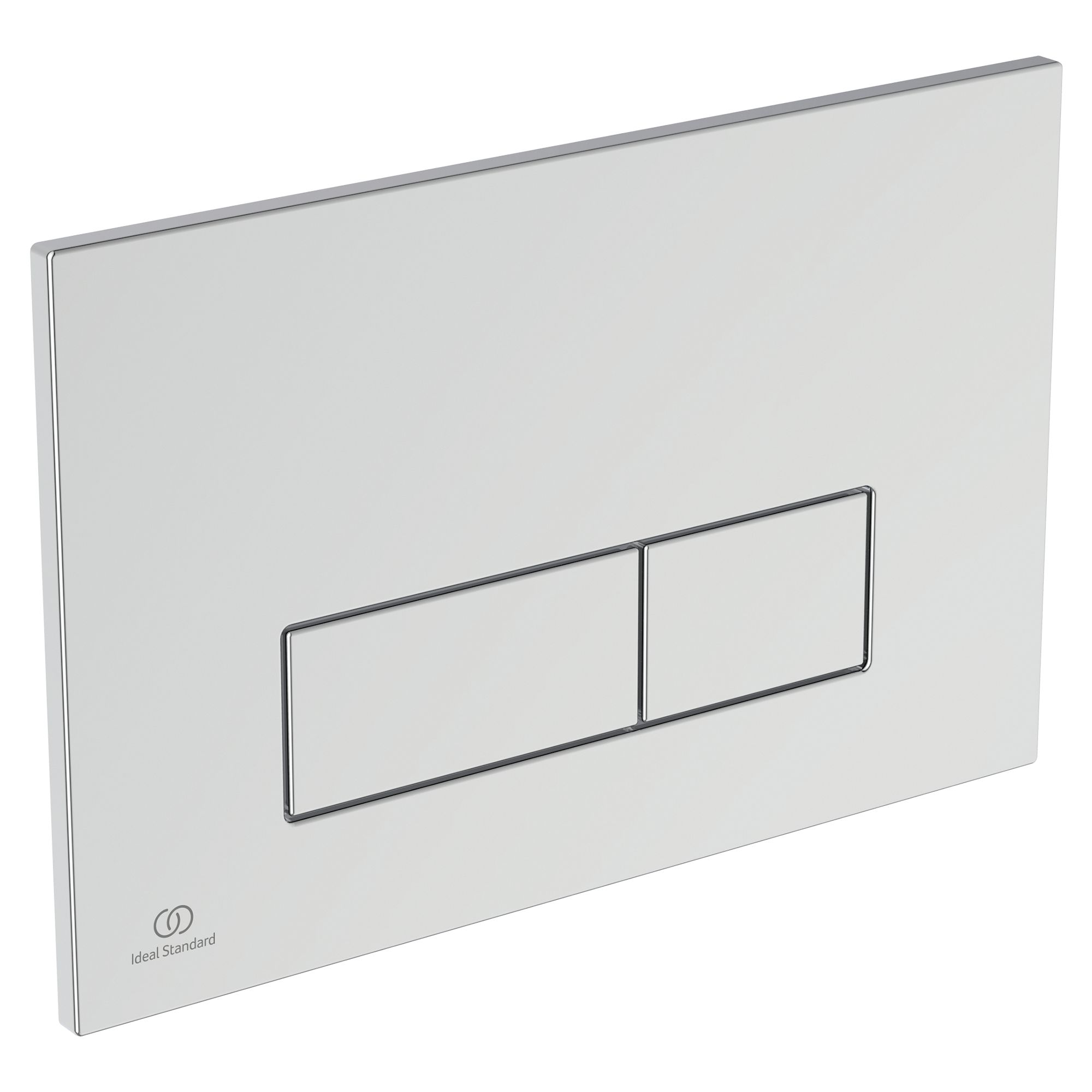 Ideal Standard Oleas P2 pneumatic Chrome effect Wall-mounted Dual Flushing plate (H)154mm (W)234mm