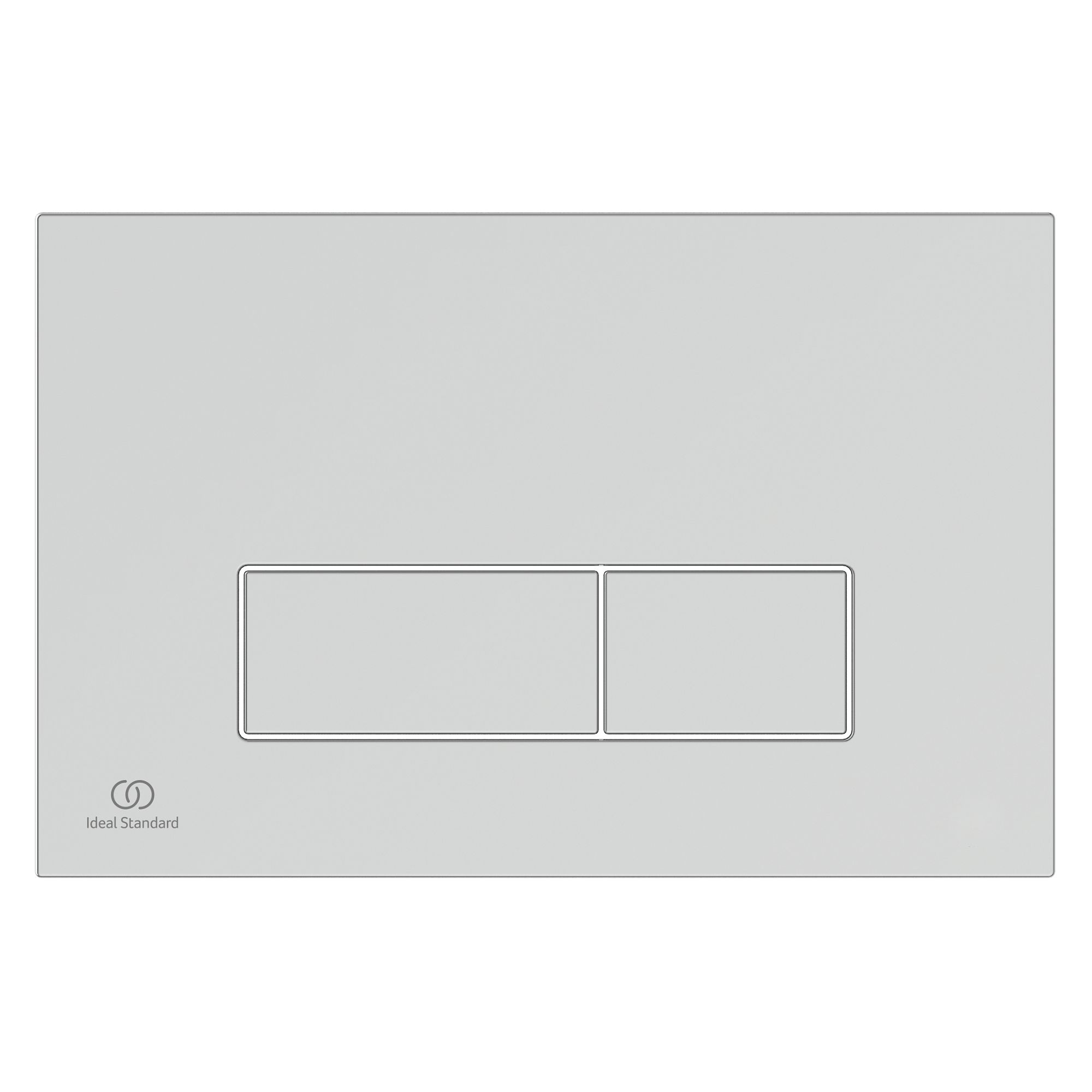Ideal Standard Oleas P2 pneumatic Chrome effect Wall-mounted Dual Flushing plate (H)154mm (W)234mm