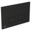 Ideal Standard Oleas P2 pneumatic Silk black Wall-mounted Dual Flushing plate (H)154mm (W)234mm