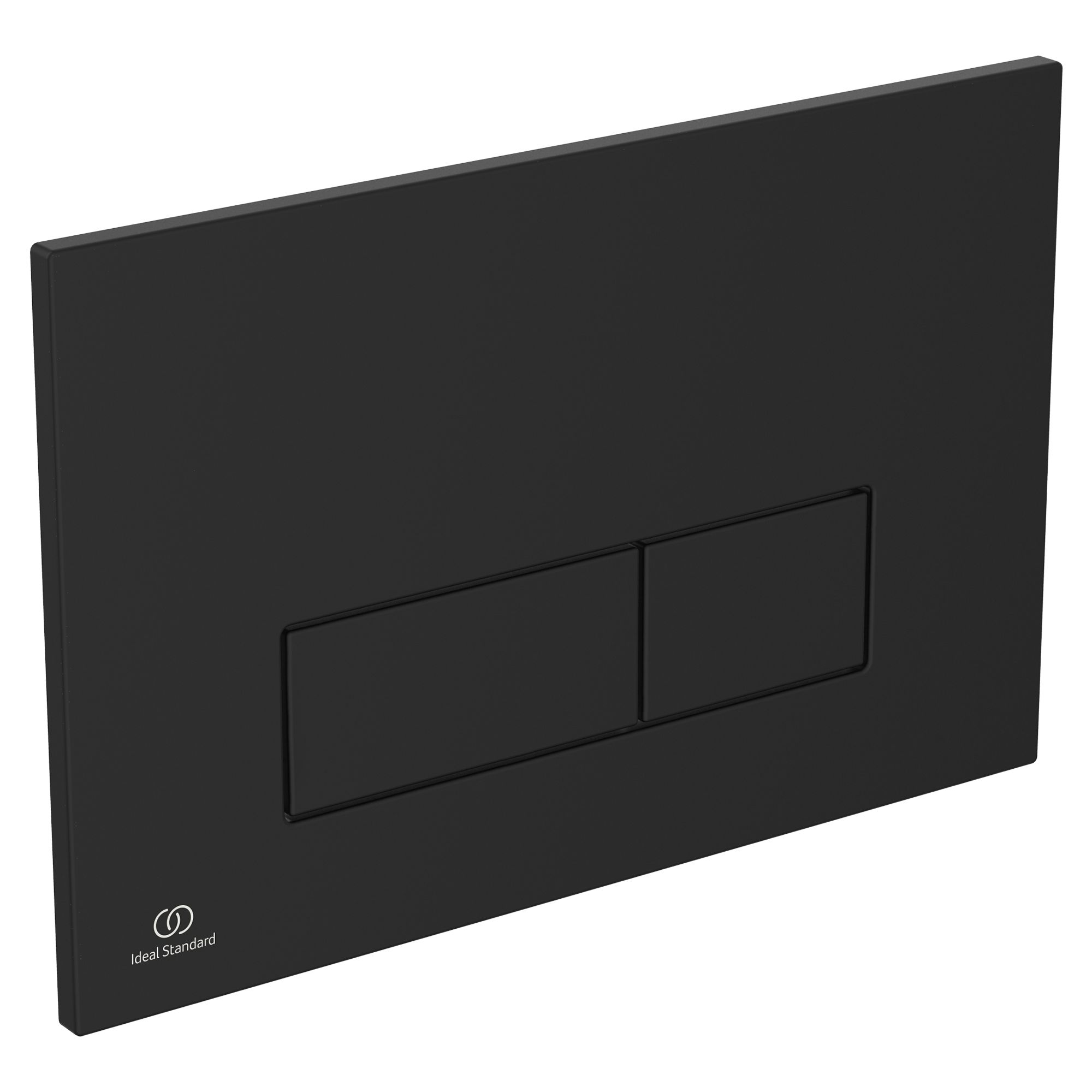 Ideal Standard Oleas P2 pneumatic Silk black Wall-mounted Dual Flushing plate (H)154mm (W)234mm