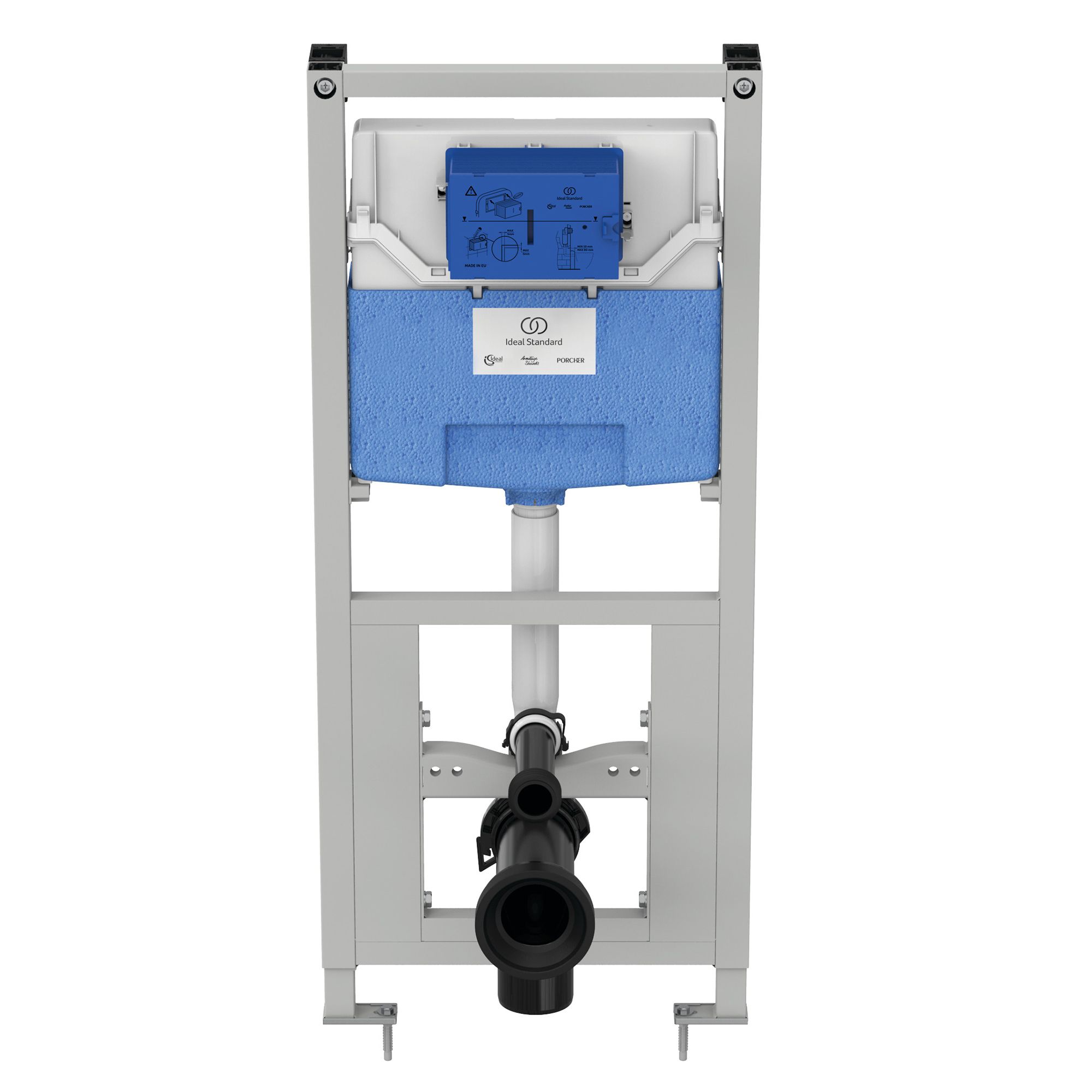 Ideal Standard ProSys Concealed Wall & floor mounted Water-saving Toilet Frame & concealed cistern (H)115cm