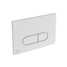 Ideal Standard Surface or wall-mounted Water-saving Flushing plate (H)154mm (W)234mm