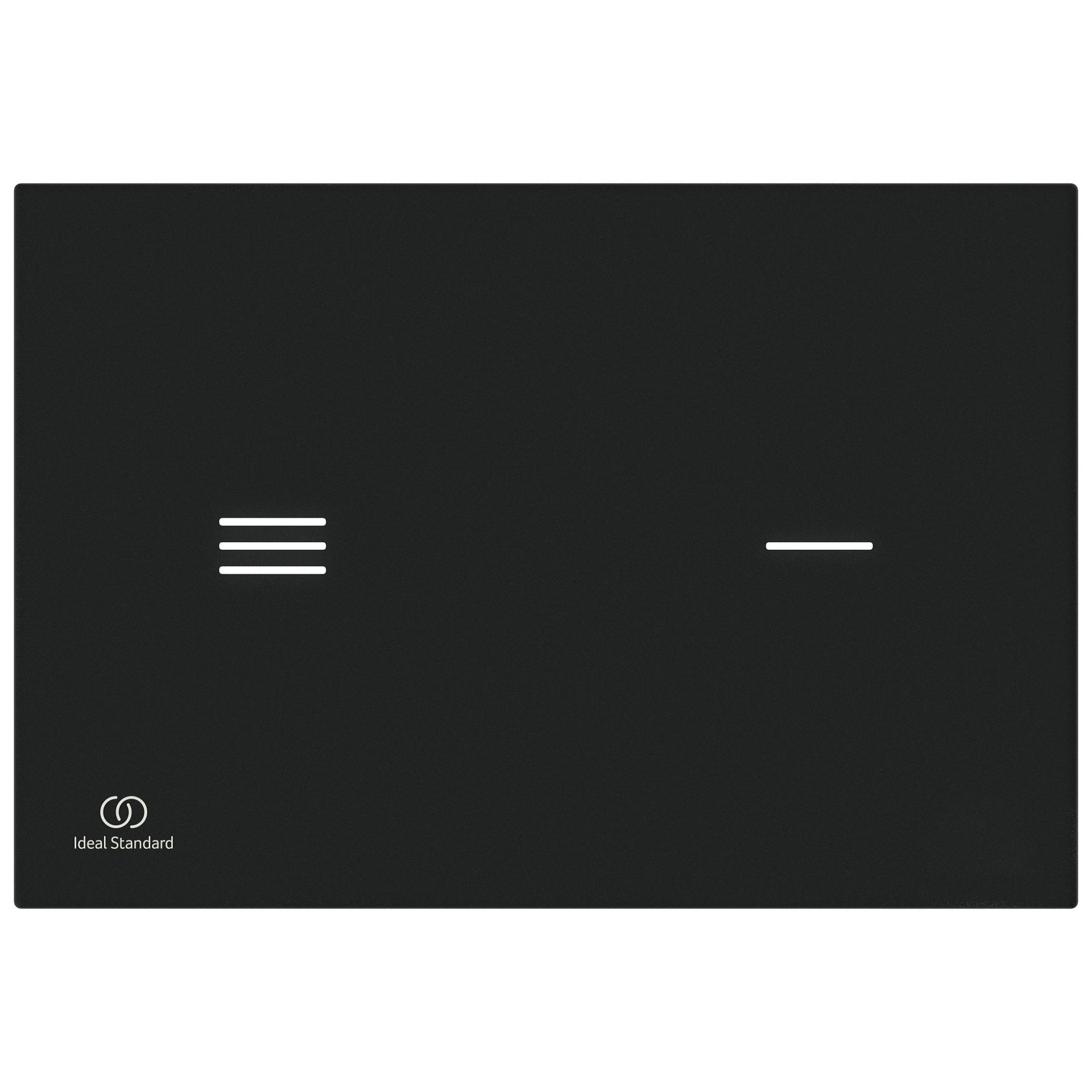 Ideal Standard Symfo NT1 electronic Black Wall-mounted Dual Flushing plate with No-touch activation (H)220mm (W)150mm