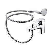 Ideal Standard Tempo Chrome effect Pumped & mains pressure hot water system typically operating 1 bar & above Bath Shower mixer Tap