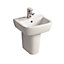 Ideal Standard Tempo White D-shaped Freestanding Cloakroom Basin (W)40cm