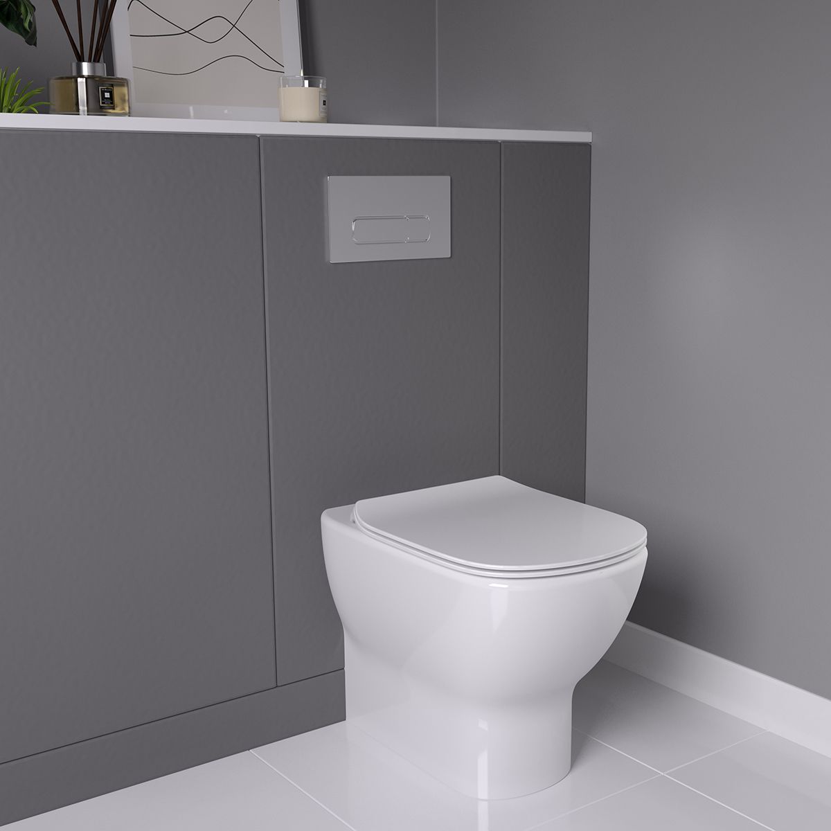 Ideal Standard Tesi White Back to wall Toilet with Soft close seat
