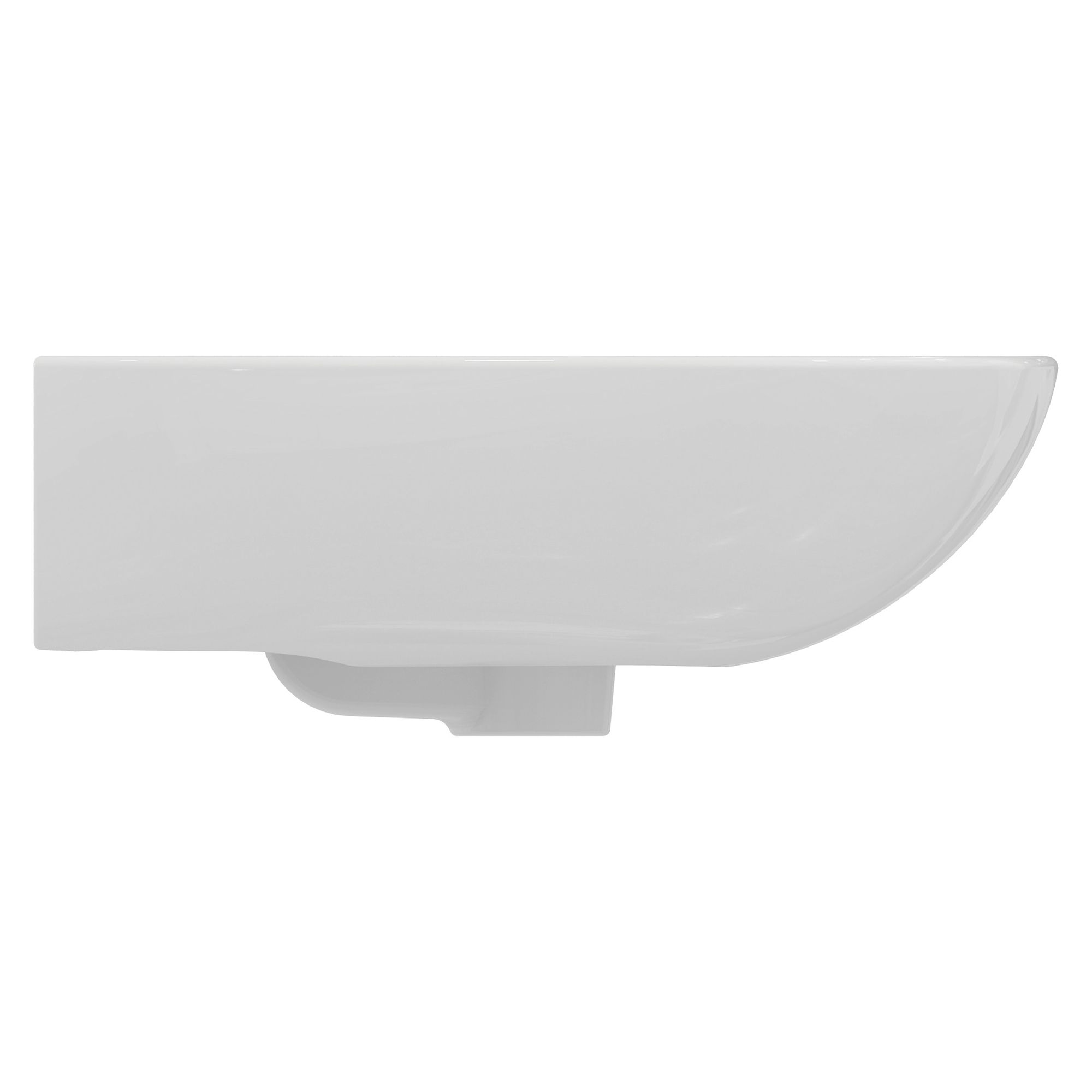 Ideal Standard Tesi White Oval Floor-mounted Full pedestal Basin (H)83cm (W)55cm