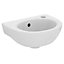Ideal Standard Tirso Gloss White Round Wall-mounted Cloakroom Basin (W)35cm