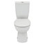 Ideal Standard Tirso White Standard Open back close-coupled Round Toilet set with Soft close seat