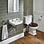 Ideal Standard Waverley White D-shaped Wall-mounted Cloakroom Basin (W)45cm